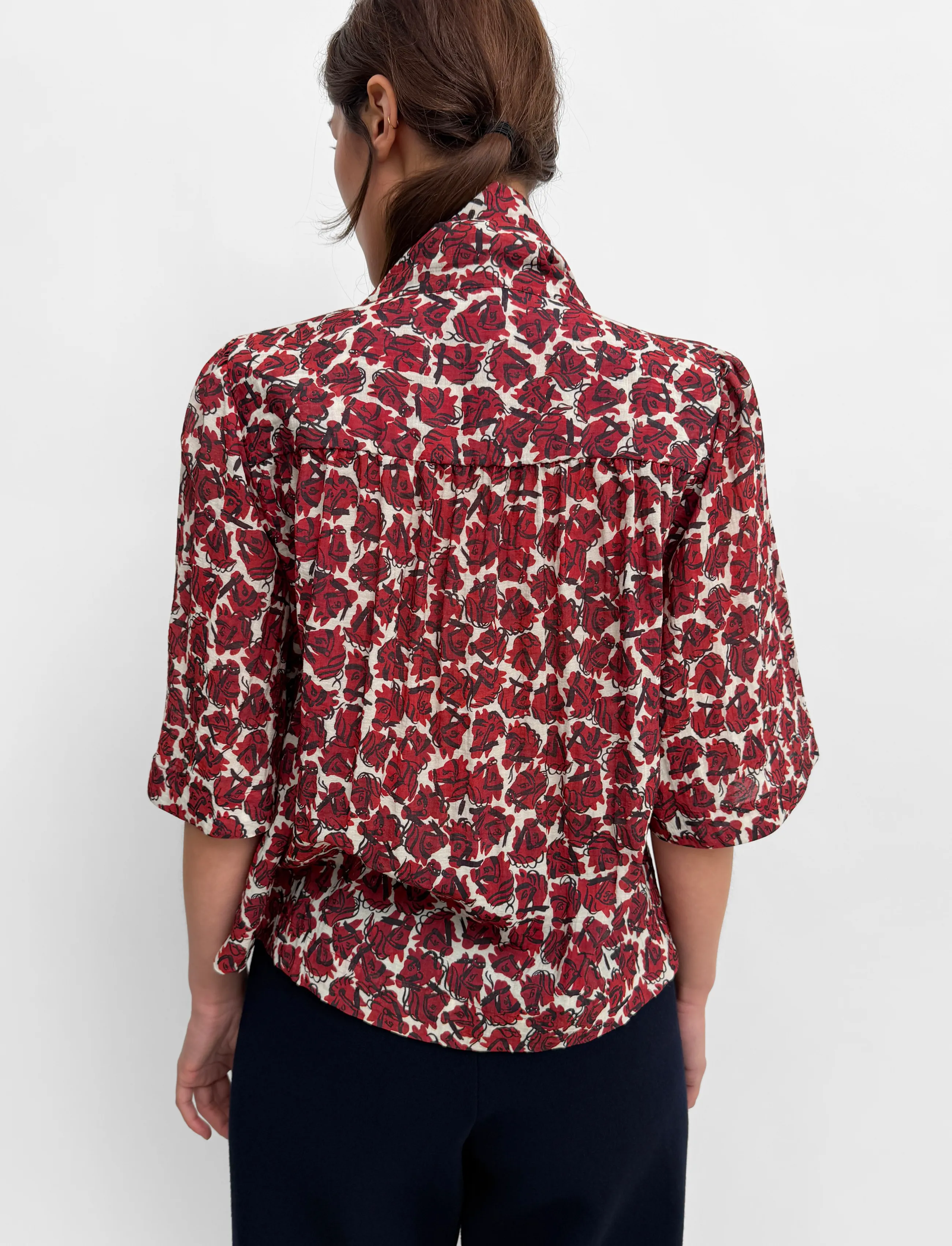 RODEBJER - Rodebjer Anya Airy Prt - vintage horse grape - 2