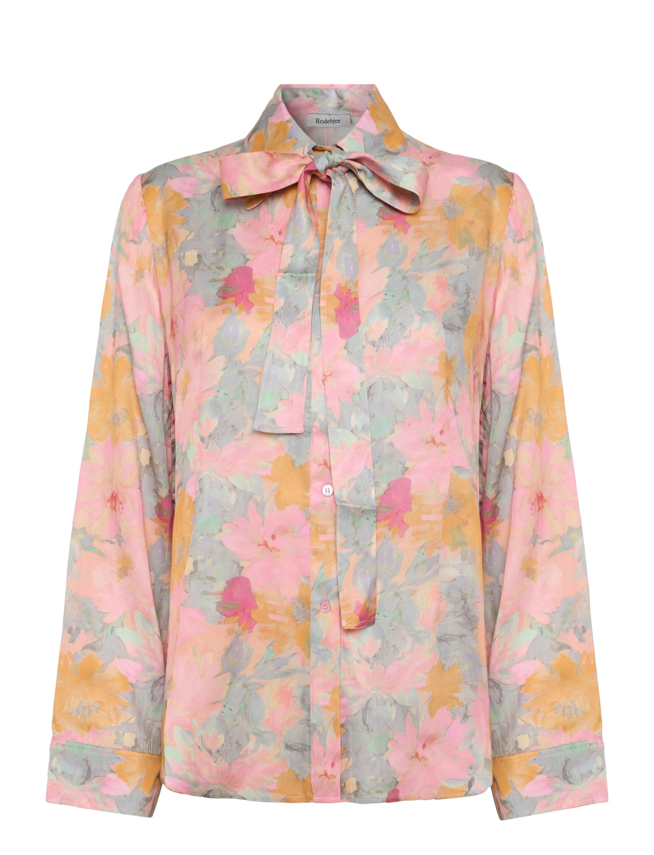 RODEBJER - Rodebjer Euni Floral Shine - långärmade blusar - paint pink/saffron - 1