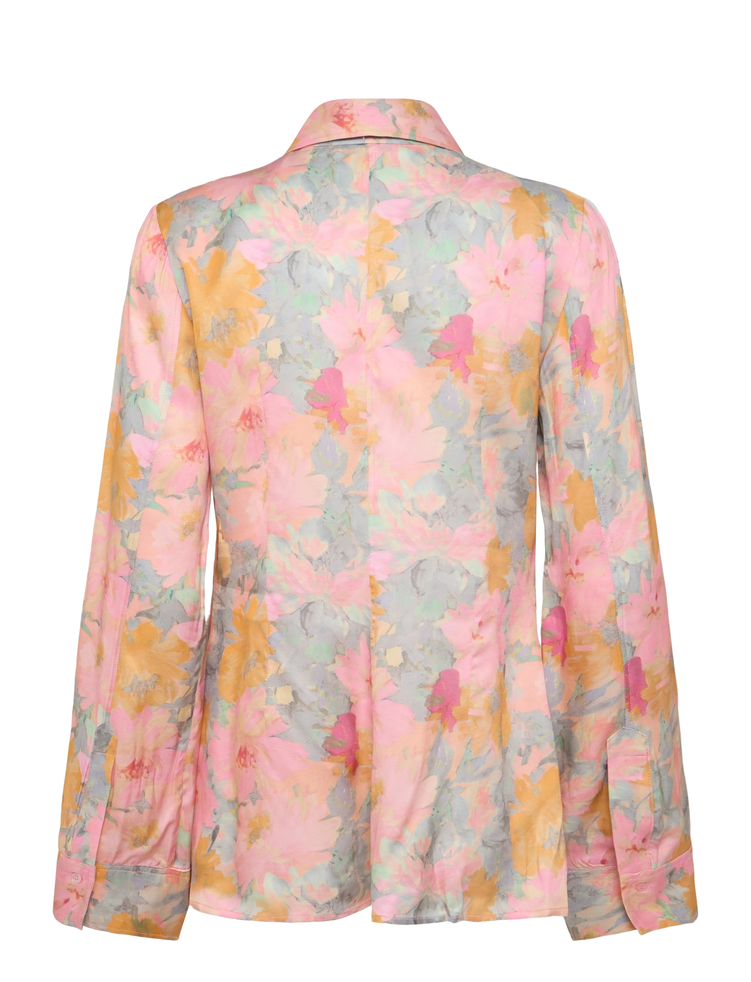RODEBJER - Rodebjer Euni Floral Shine - långärmade blusar - paint pink/saffron - 2