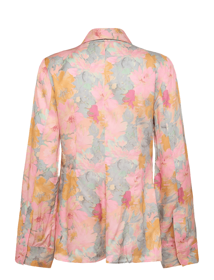 RODEBJER - Rodebjer Euni Floral Shine - långärmade blusar - paint pink/saffron - 2