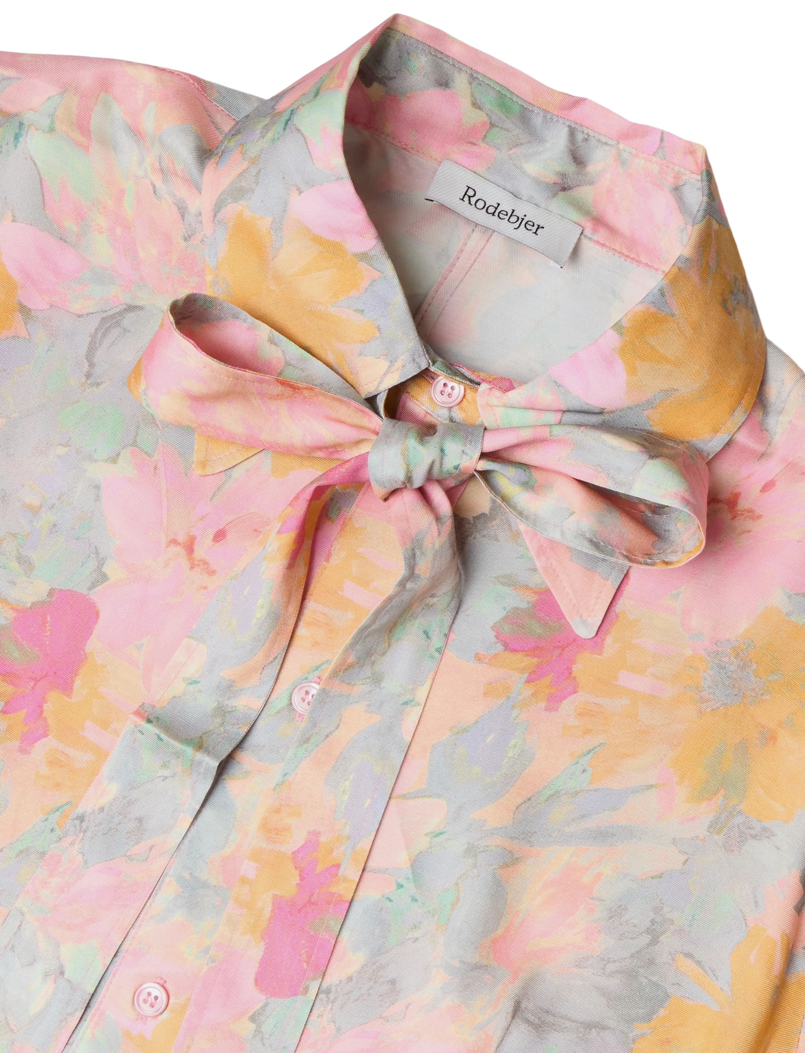 RODEBJER - Rodebjer Euni Floral Shine - långärmade blusar - paint pink/saffron - 5