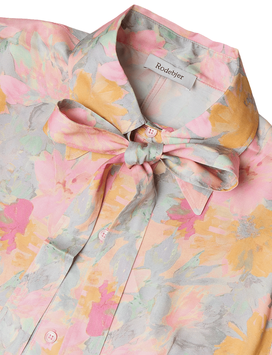 RODEBJER - Rodebjer Euni Floral Shine - långärmade blusar - paint pink/saffron - 5