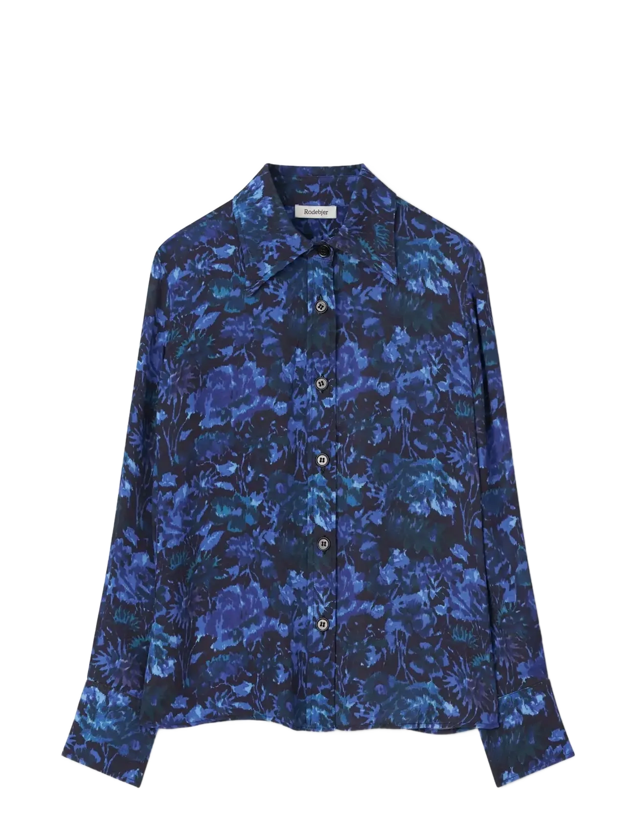 RODEBJER - Rodebjer Boni Viscose Prt - pikkade varrukatega särgid - mystic garden blue - 1