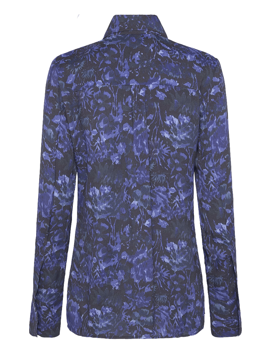 RODEBJER - Rodebjer Boni Viscose Prt - långärmade skjortor - mystic garden blue - 2