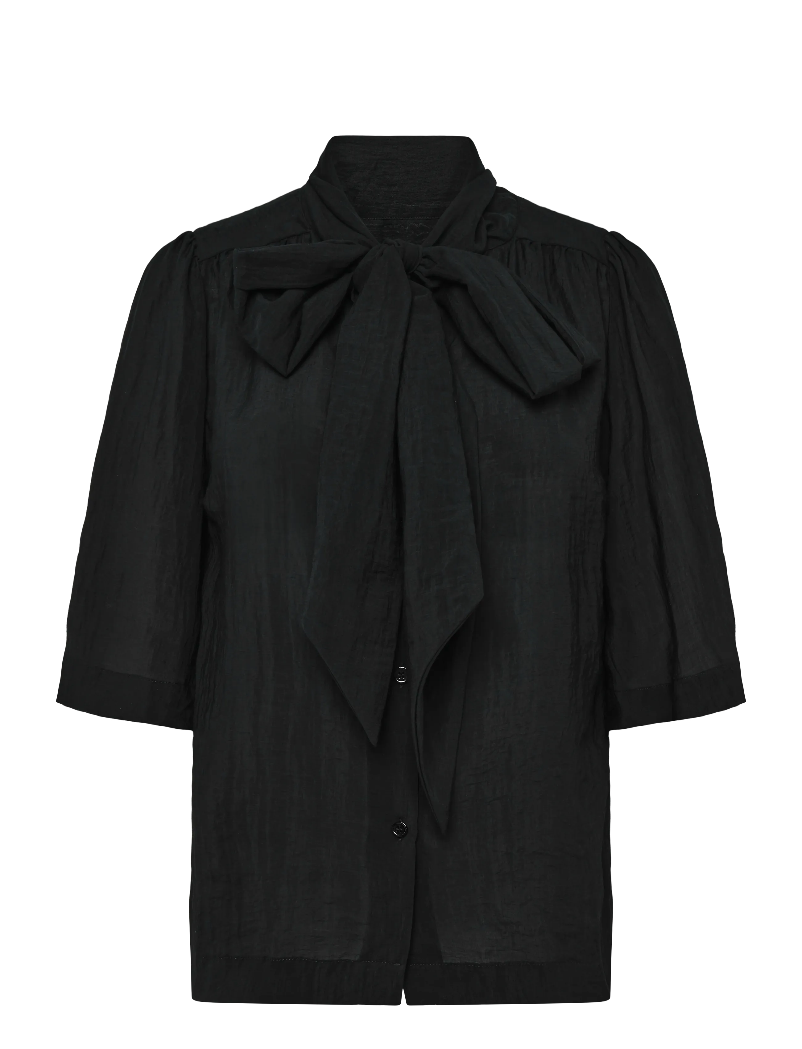 RODEBJER Rodebjer Anya Airy Solid - Bluser - BLACK / black