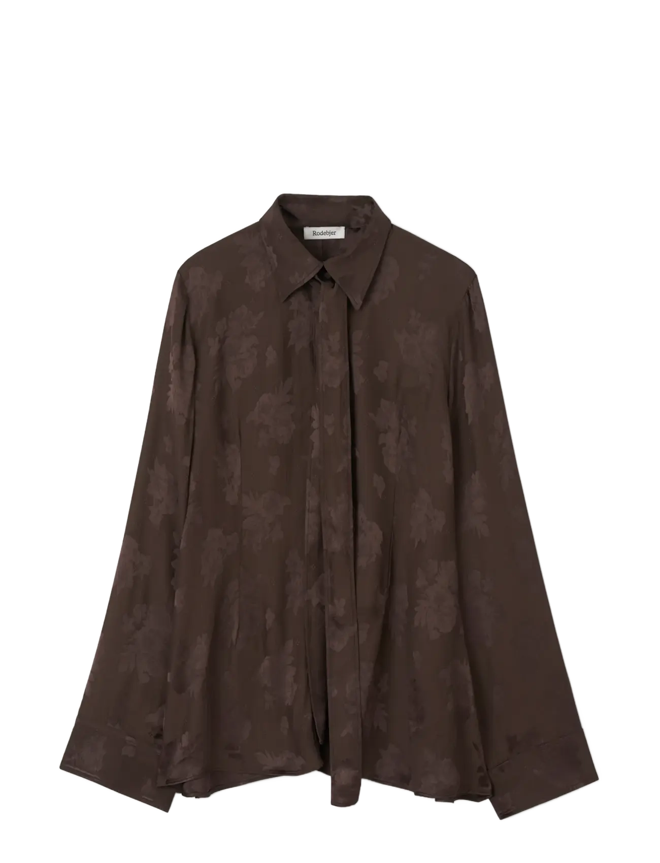 RODEBJER Rodebjer Euni Rose - Långärmade blusar - DARK COFFEE / brown