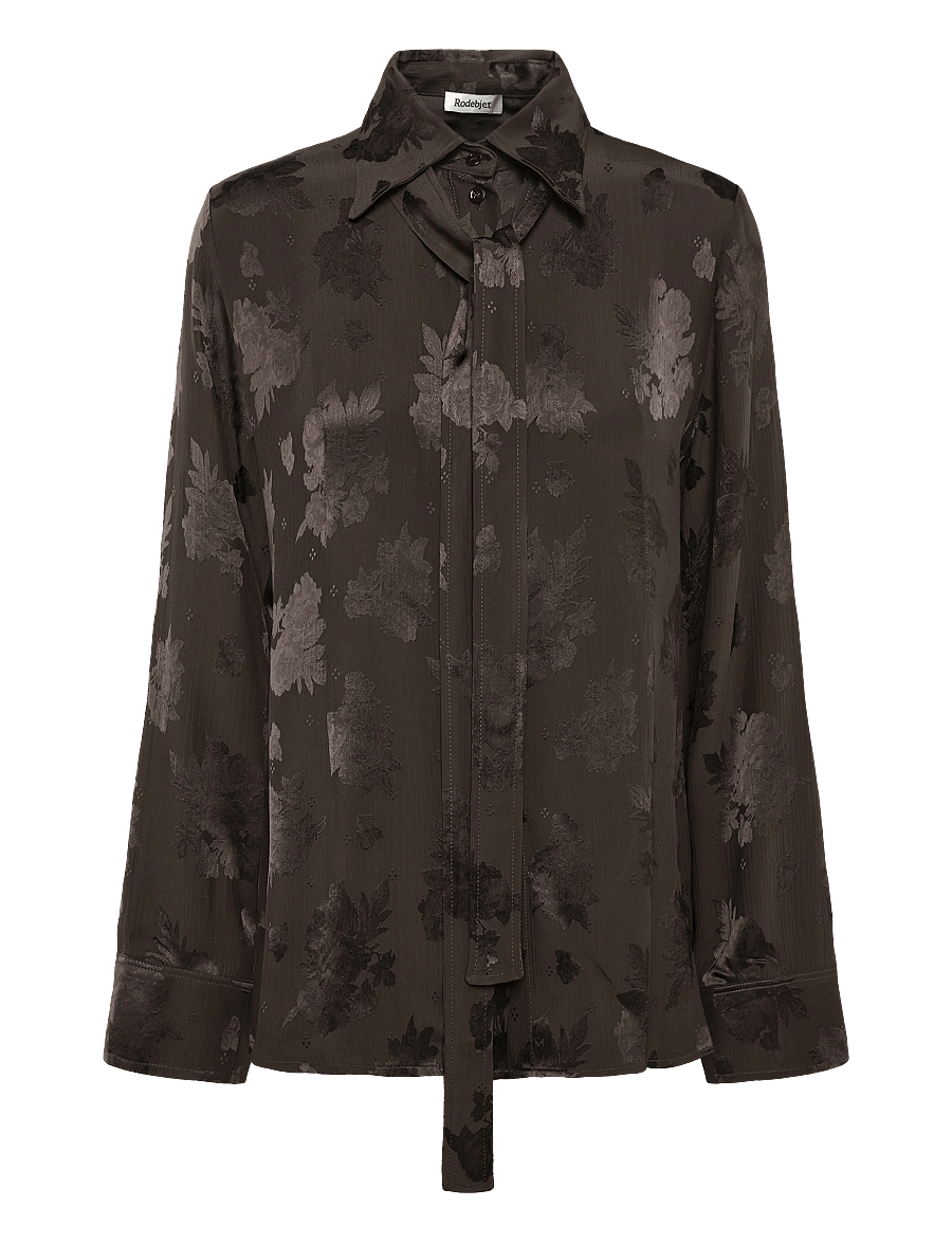RODEBJER - Rodebjer Euni Rose - långärmade blusar - dark coffee - 1