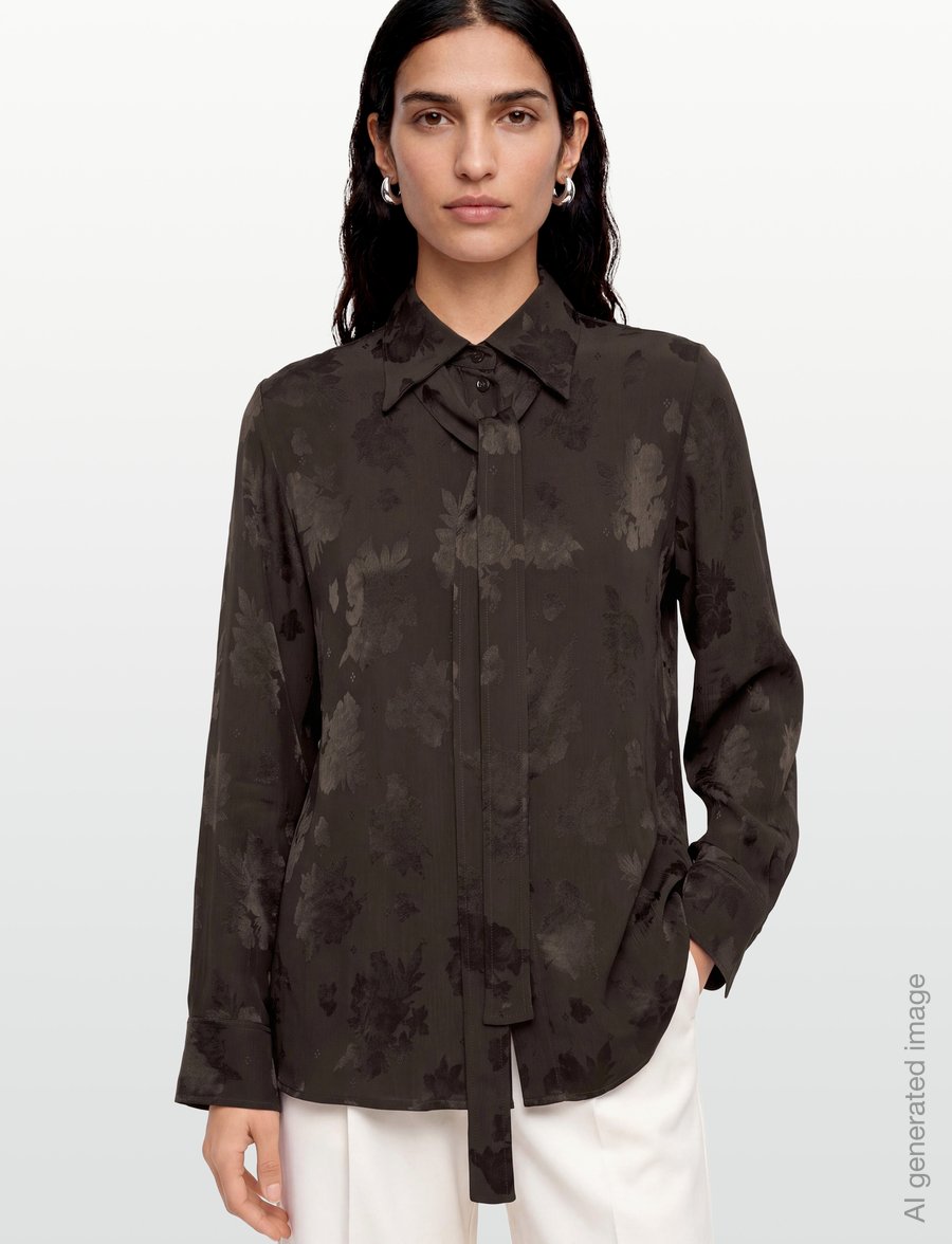 RODEBJER - Rodebjer Euni Rose - långärmade blusar - dark coffee - 3