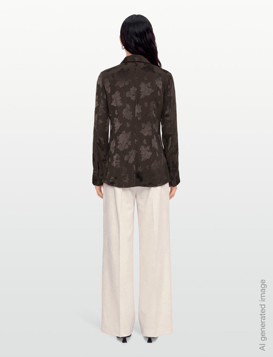 RODEBJER - Rodebjer Euni Rose - långärmade blusar - dark coffee - 4