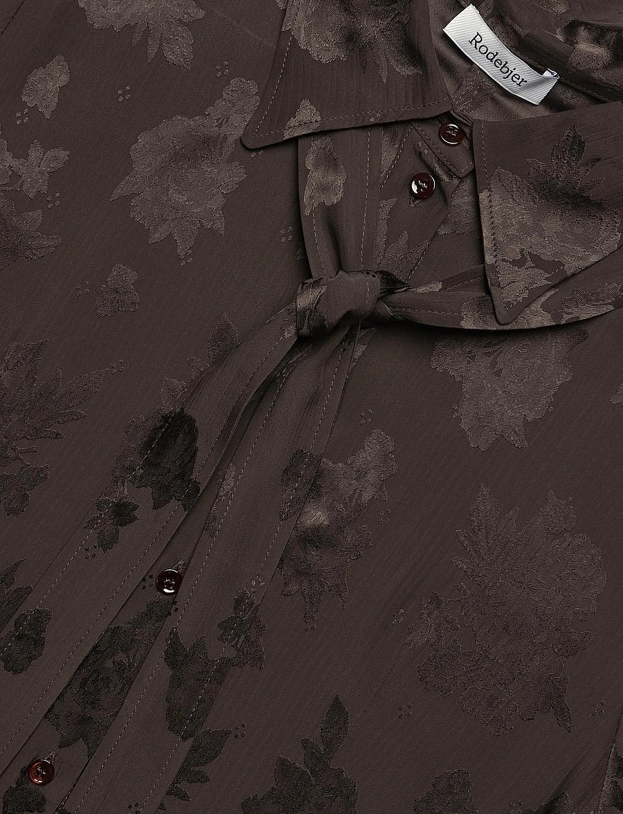 RODEBJER - Rodebjer Euni Rose - långärmade blusar - dark coffee - 5