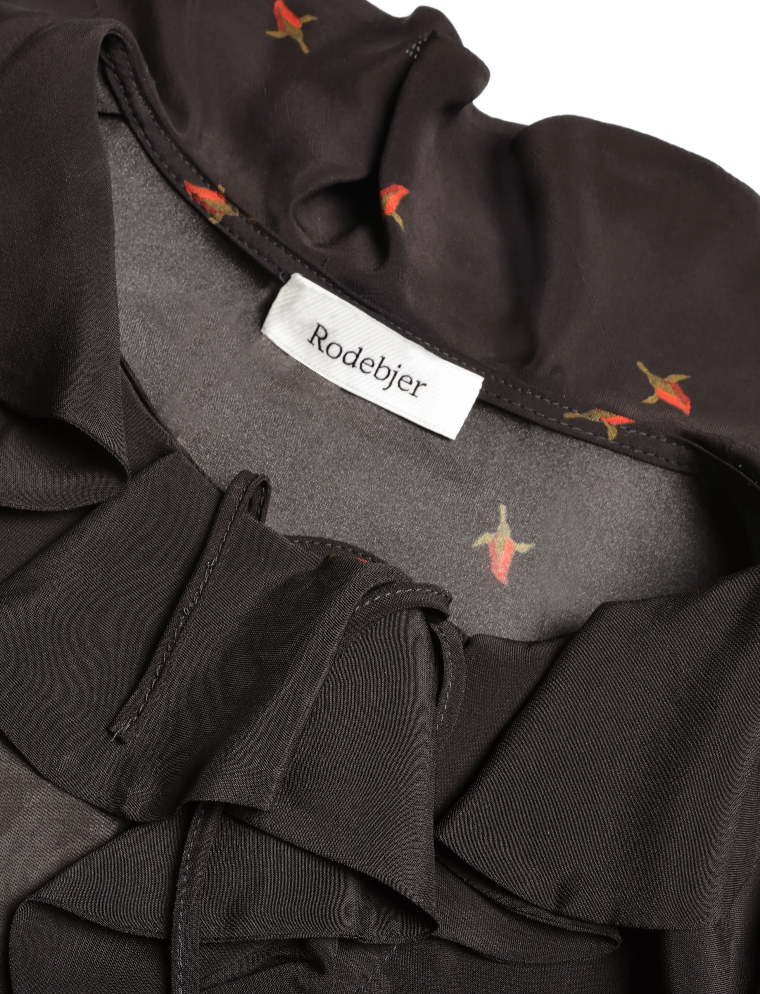 RODEBJER - Rodebjer Xilla Budding Rose - kortärmade blusar - retro red/black - 4