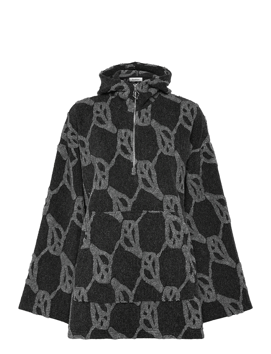 RODEBJER - Rodebjer Hilma Jacquard - wolljacken - dark grey melange - 0