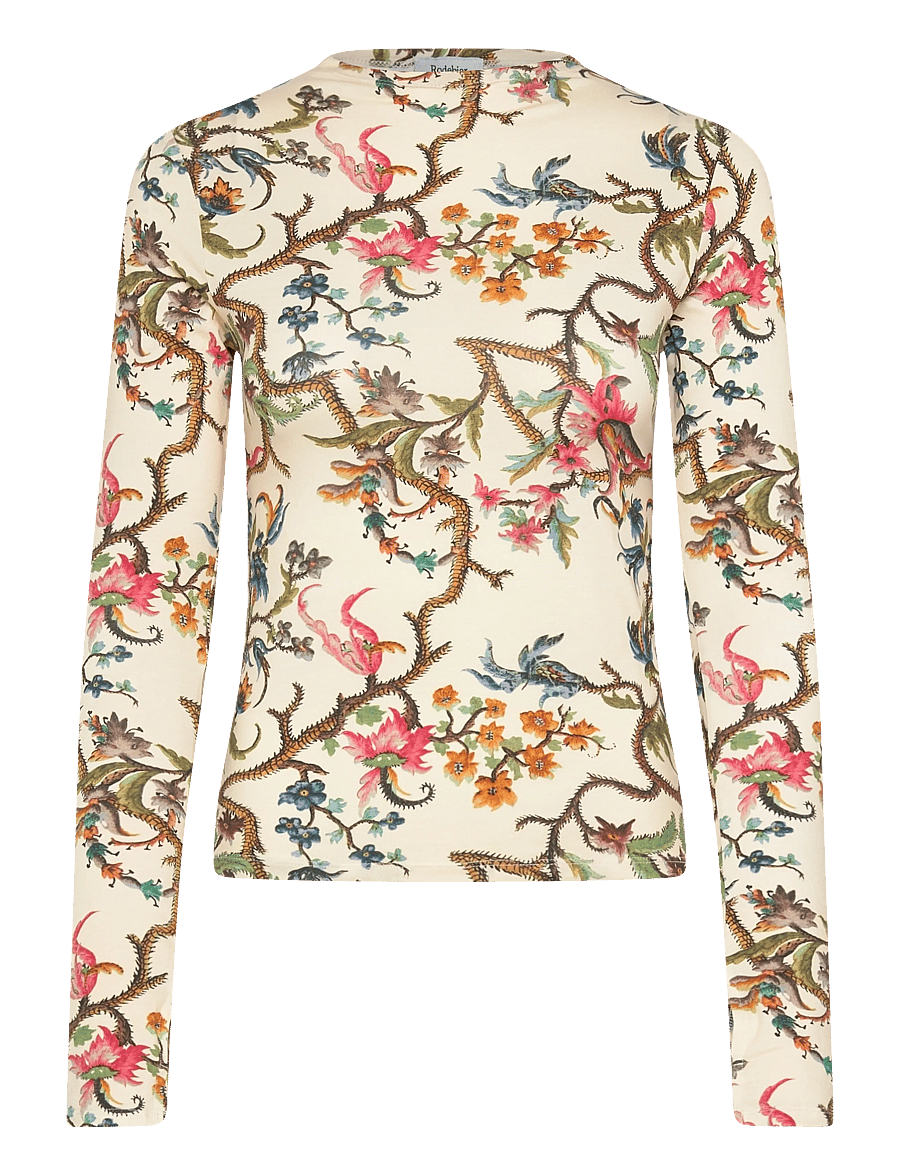 RODEBJER - Rodebjer Karlai Trailing - långärmade toppar - cream multi - 1