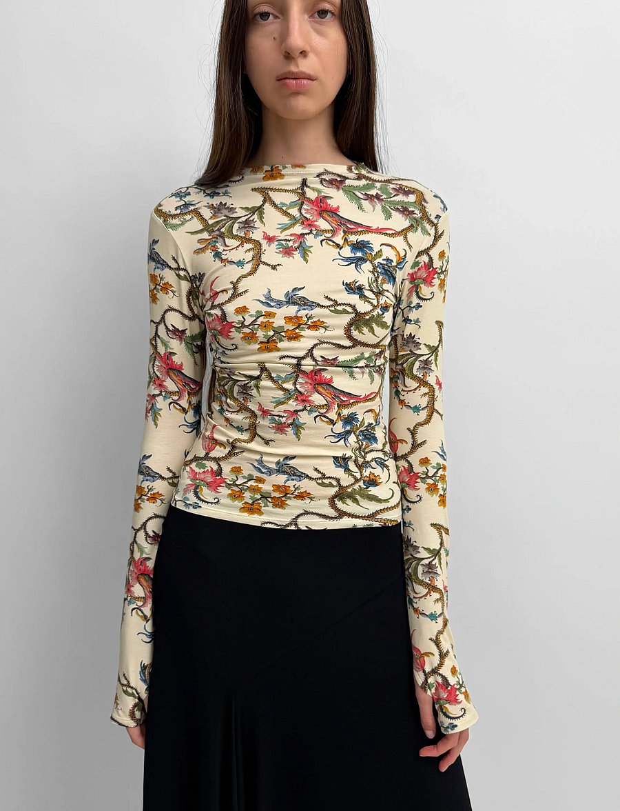 RODEBJER - Rodebjer Karlai Trailing - långärmade toppar - cream multi - 0