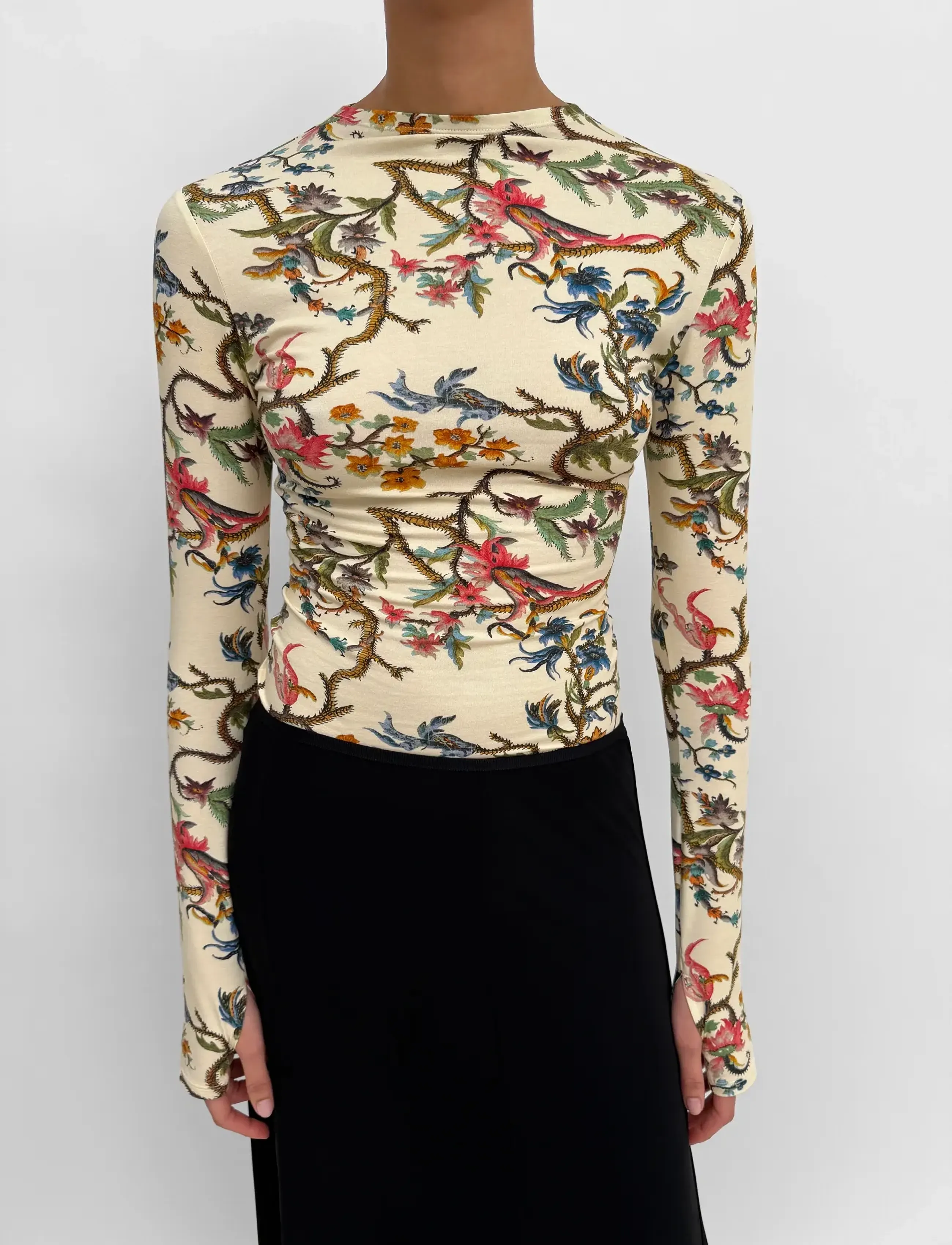 RODEBJER - Rodebjer Karlai Trailing - langärmlige tops - cream multi - 4