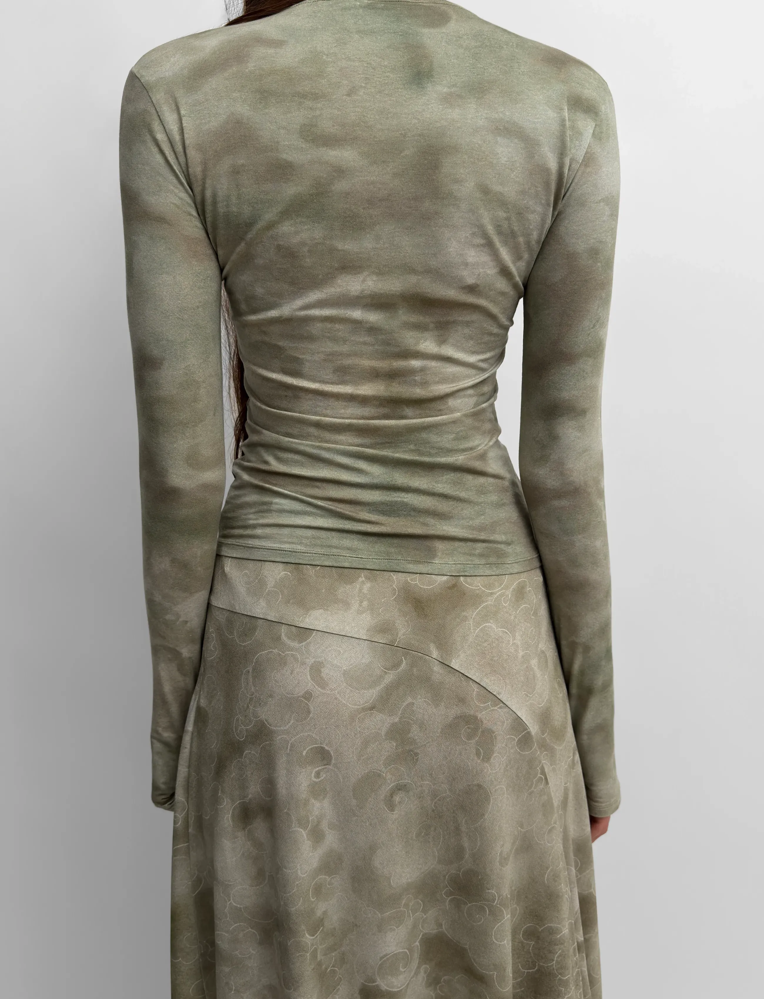 RODEBJER - Rodebjer Karlai Clouds - langärmlige tops - sage green - 4