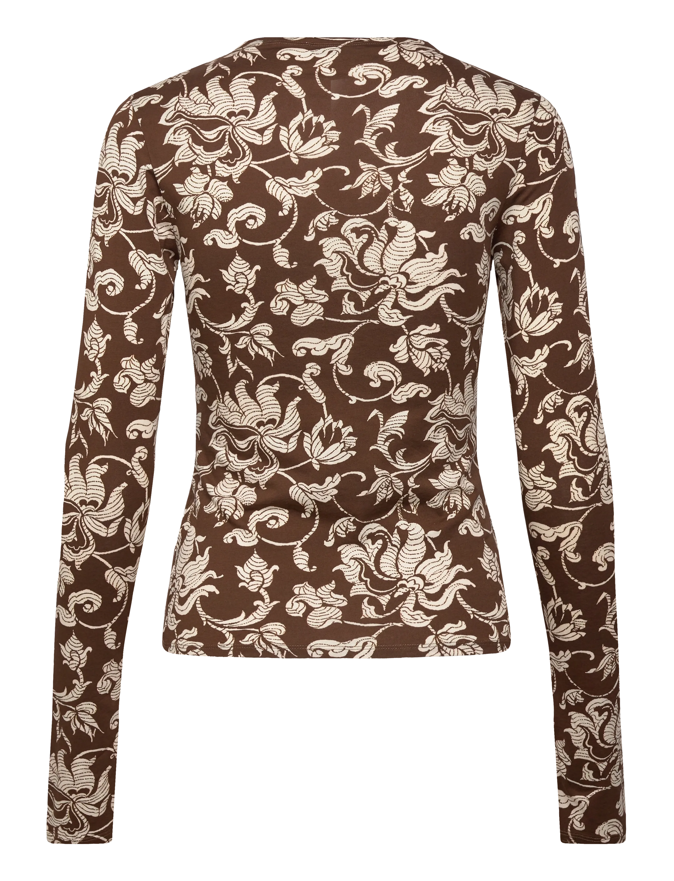 RODEBJER - Rodebjer Karlai French Lily - long-sleeved tops - brown/cream - 2