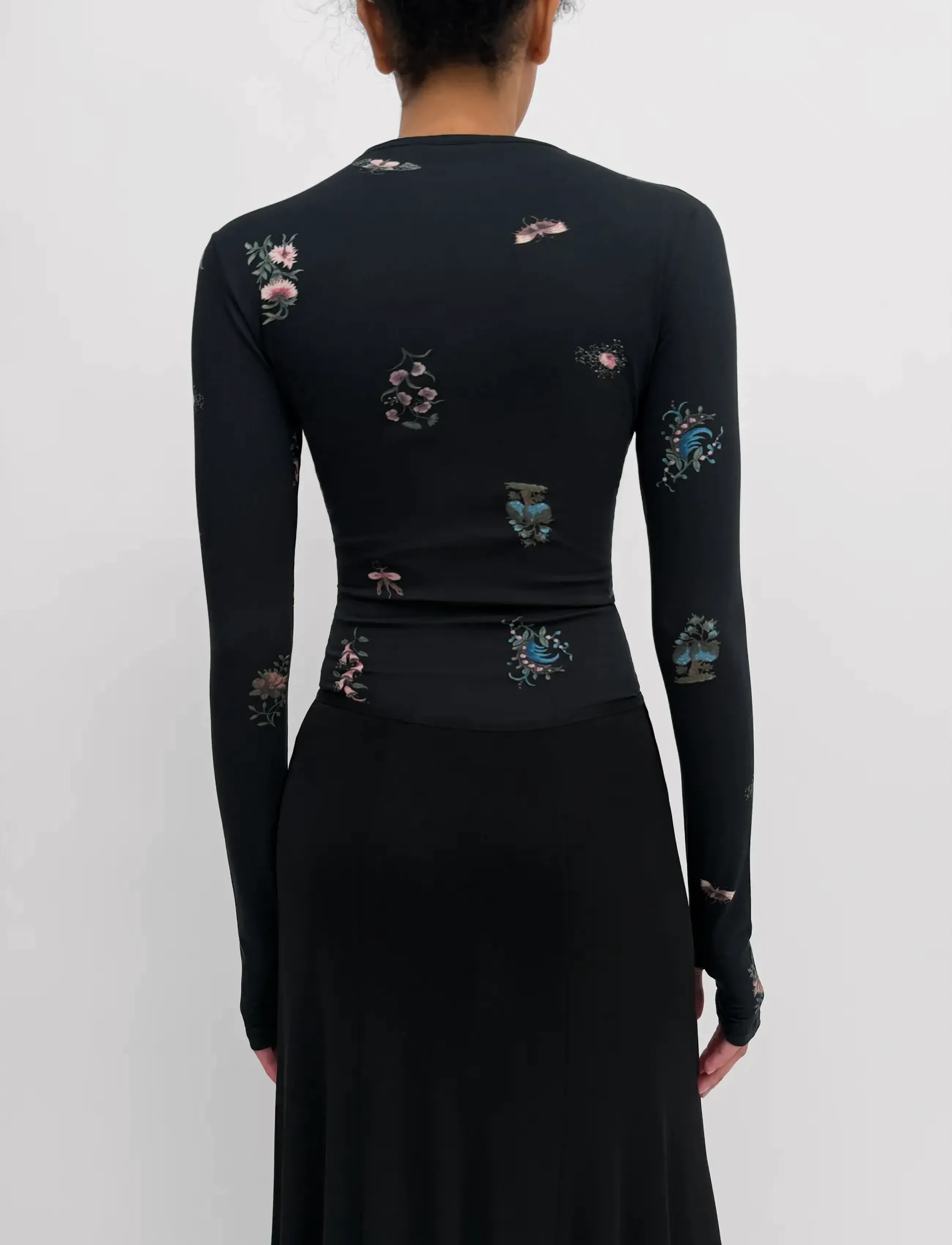 RODEBJER - Rodebjer Karlai Duchess - langärmlige tops - black multi - 3