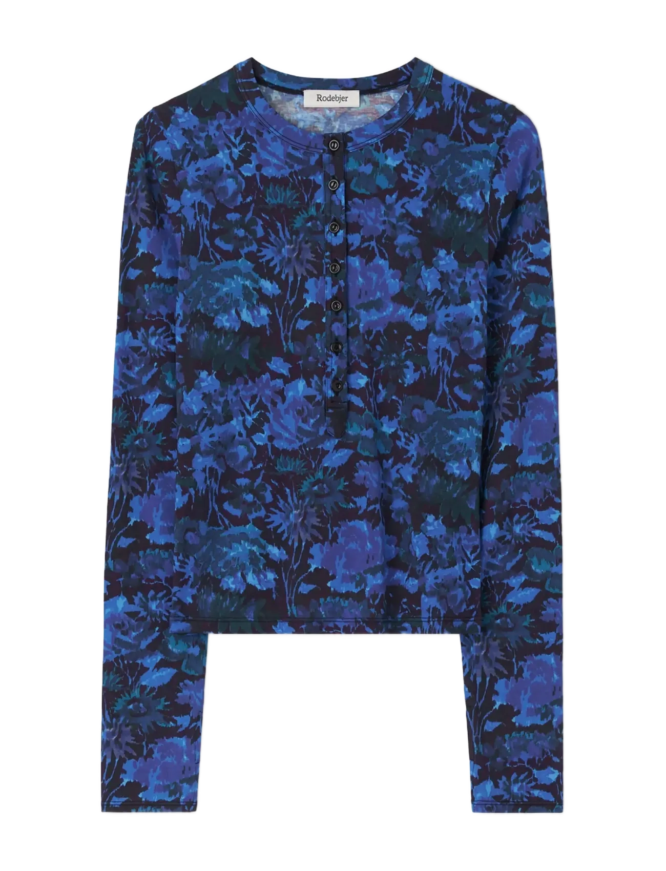 RODEBJER Rodebjer Kiara Prt - Langärmlige Tops - MYSTIC GARDEN BLUE / blue