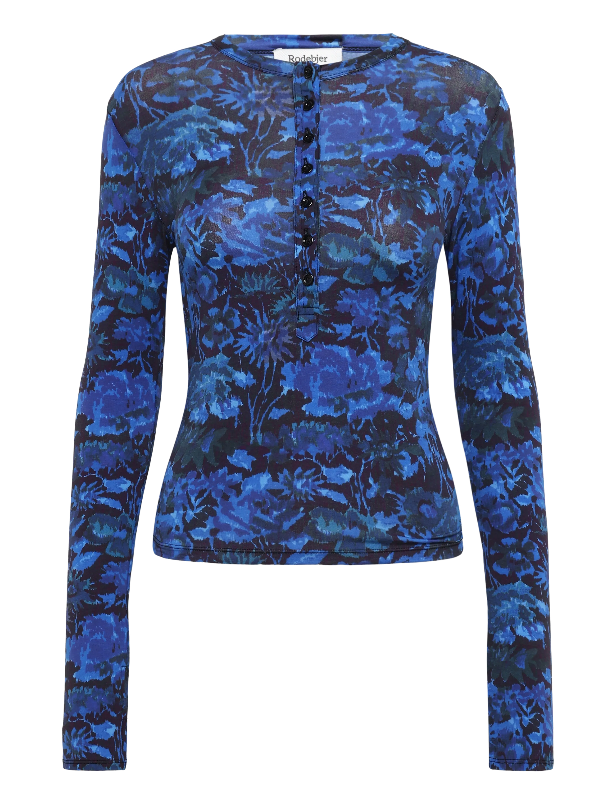 RODEBJER Rodebjer Kiara Prt - T-särgid ja topid - MYSTIC GARDEN BLUE / blue