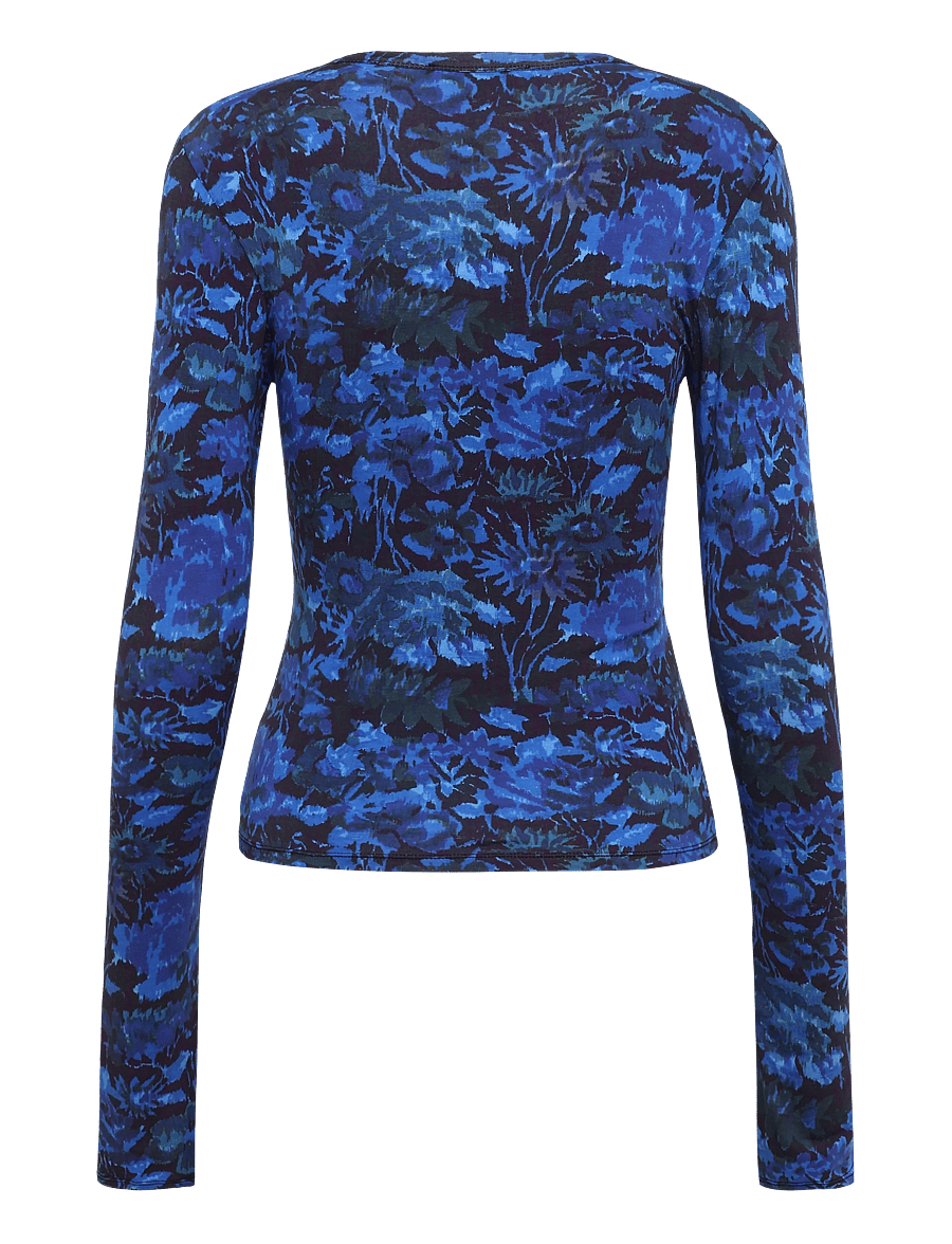 RODEBJER - Rodebjer Kiara Prt - pikkade varrukatega topid - mystic garden blue - 2