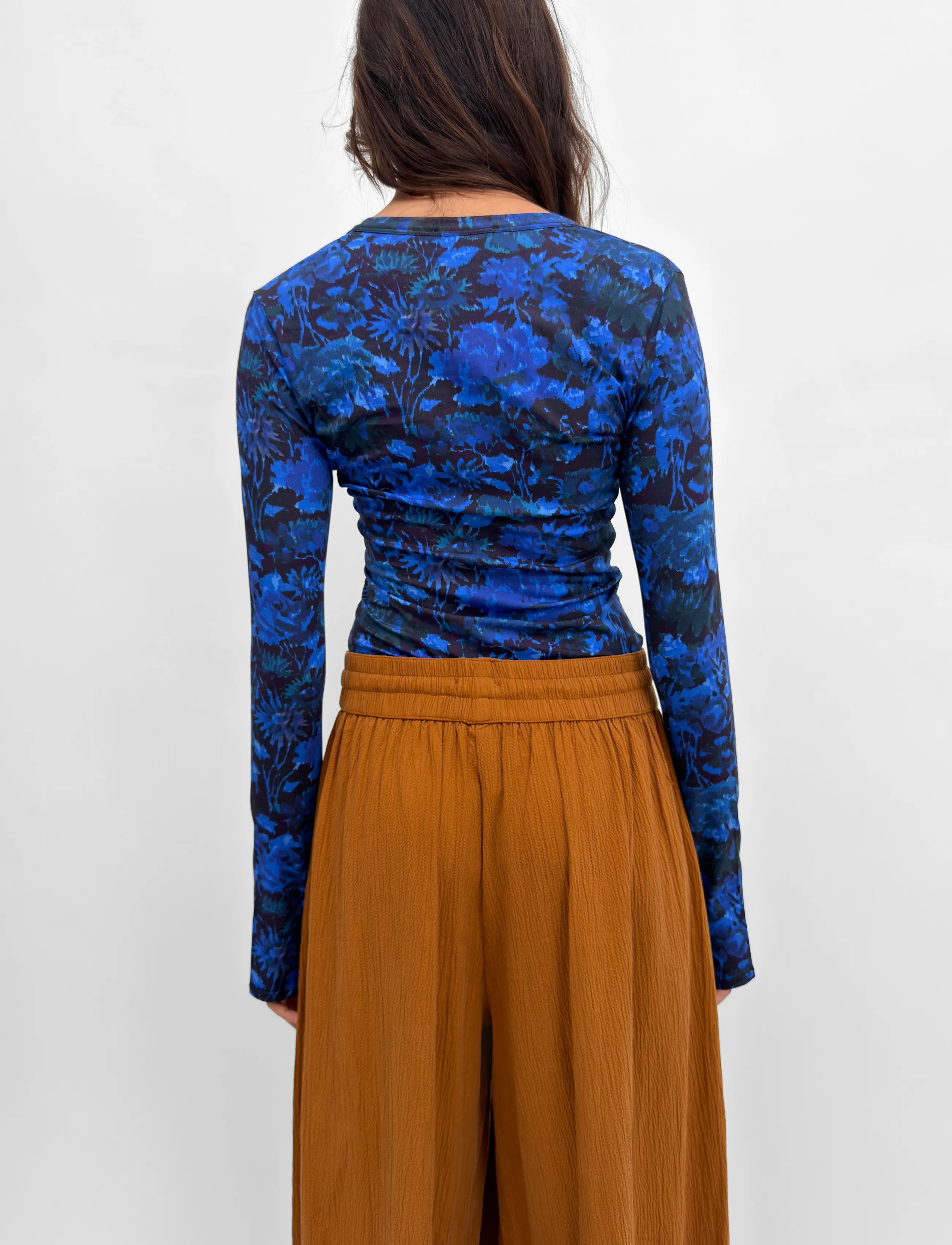 RODEBJER - Rodebjer Kiara Prt - pikkade varrukatega topid - mystic garden blue - 3