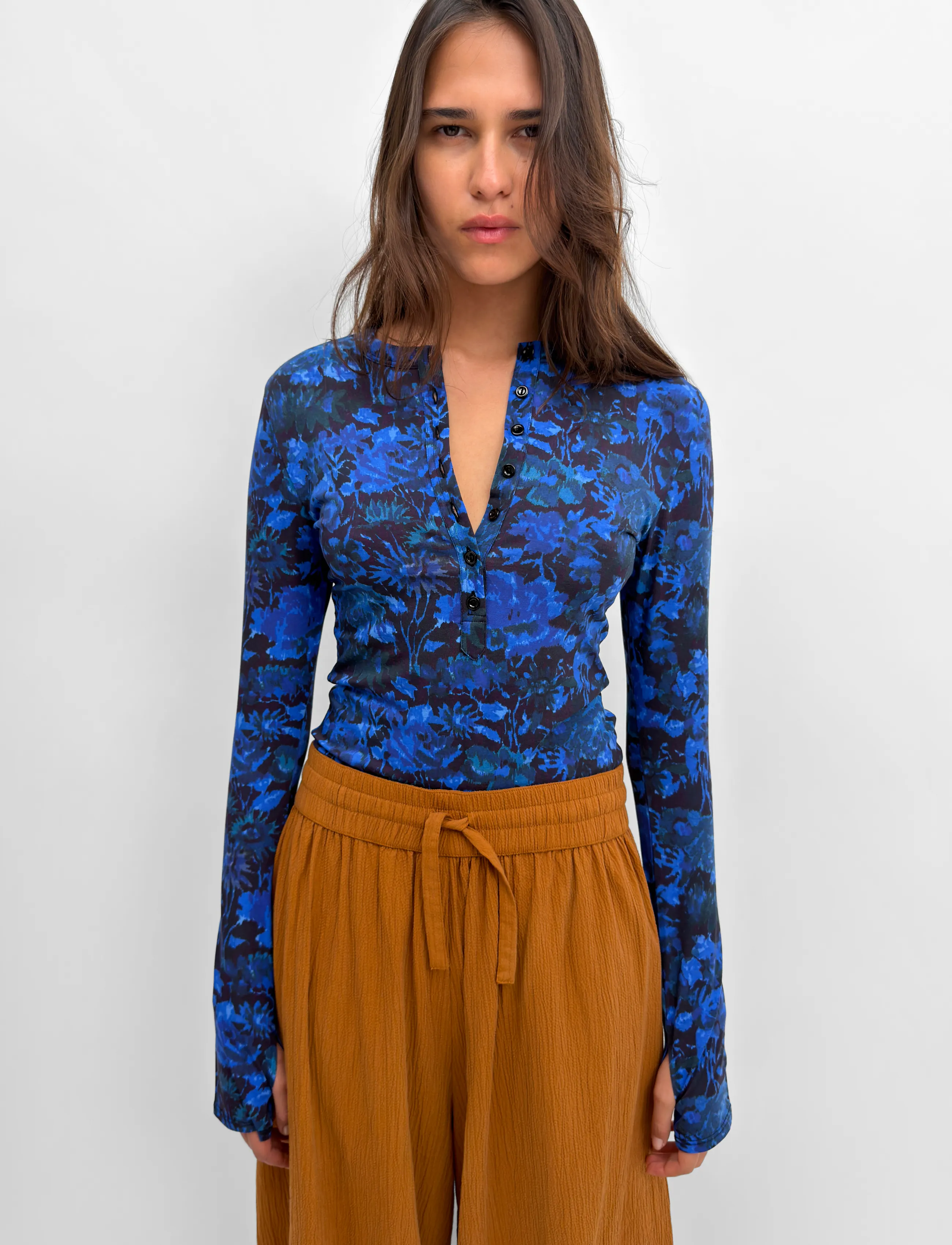RODEBJER - Rodebjer Kiara Prt - pikkade varrukatega topid - mystic garden blue - 4