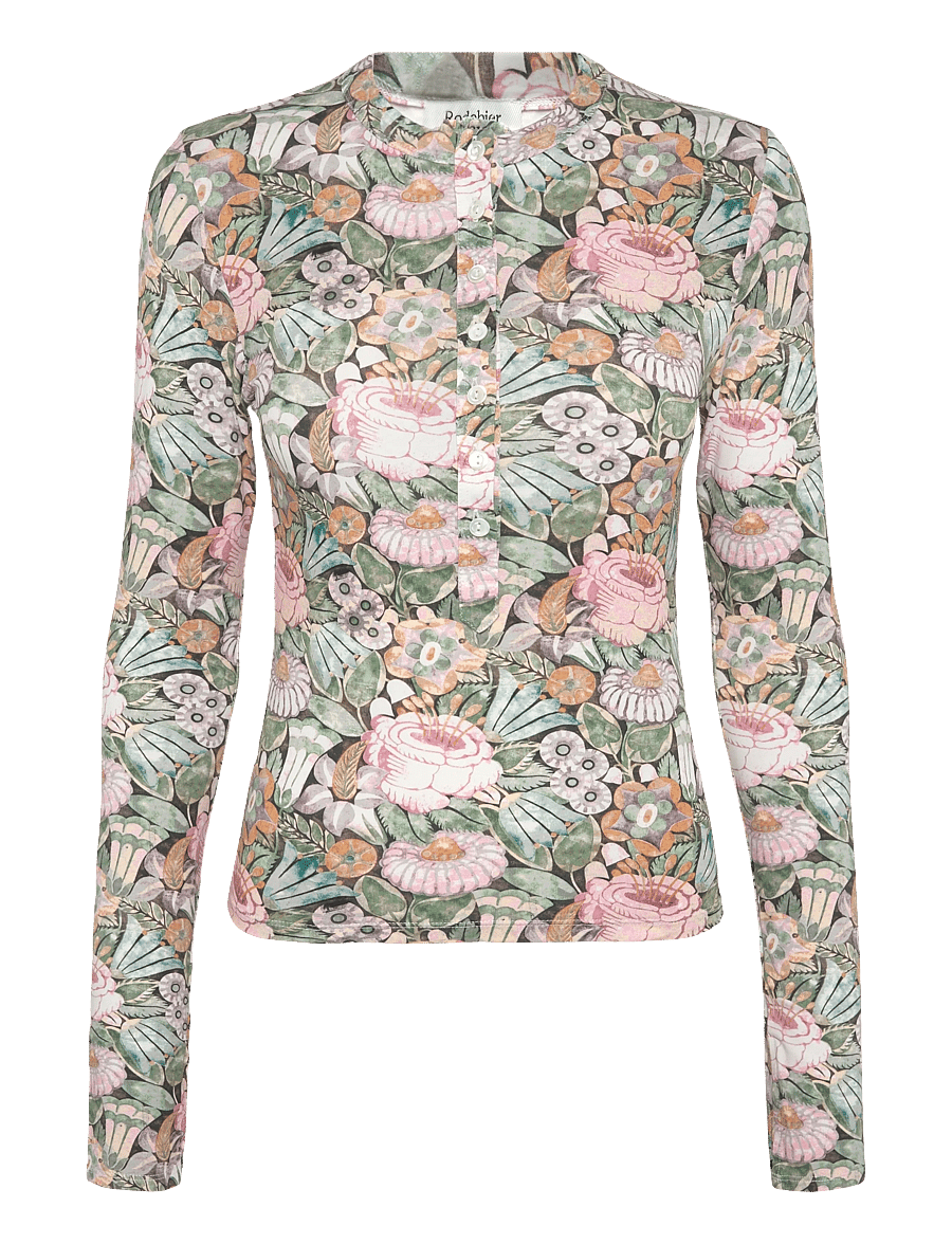 RODEBJER - Rodebjer Kiara Prt - långärmade toppar - opulent rose paper - 1
