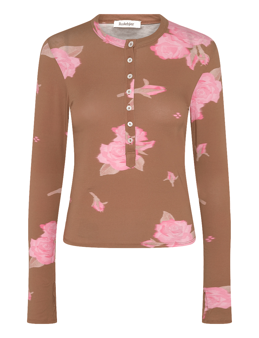 RODEBJER - Rodebjer Kiara Prt - langärmlige tops - spaced rose nougat - 1