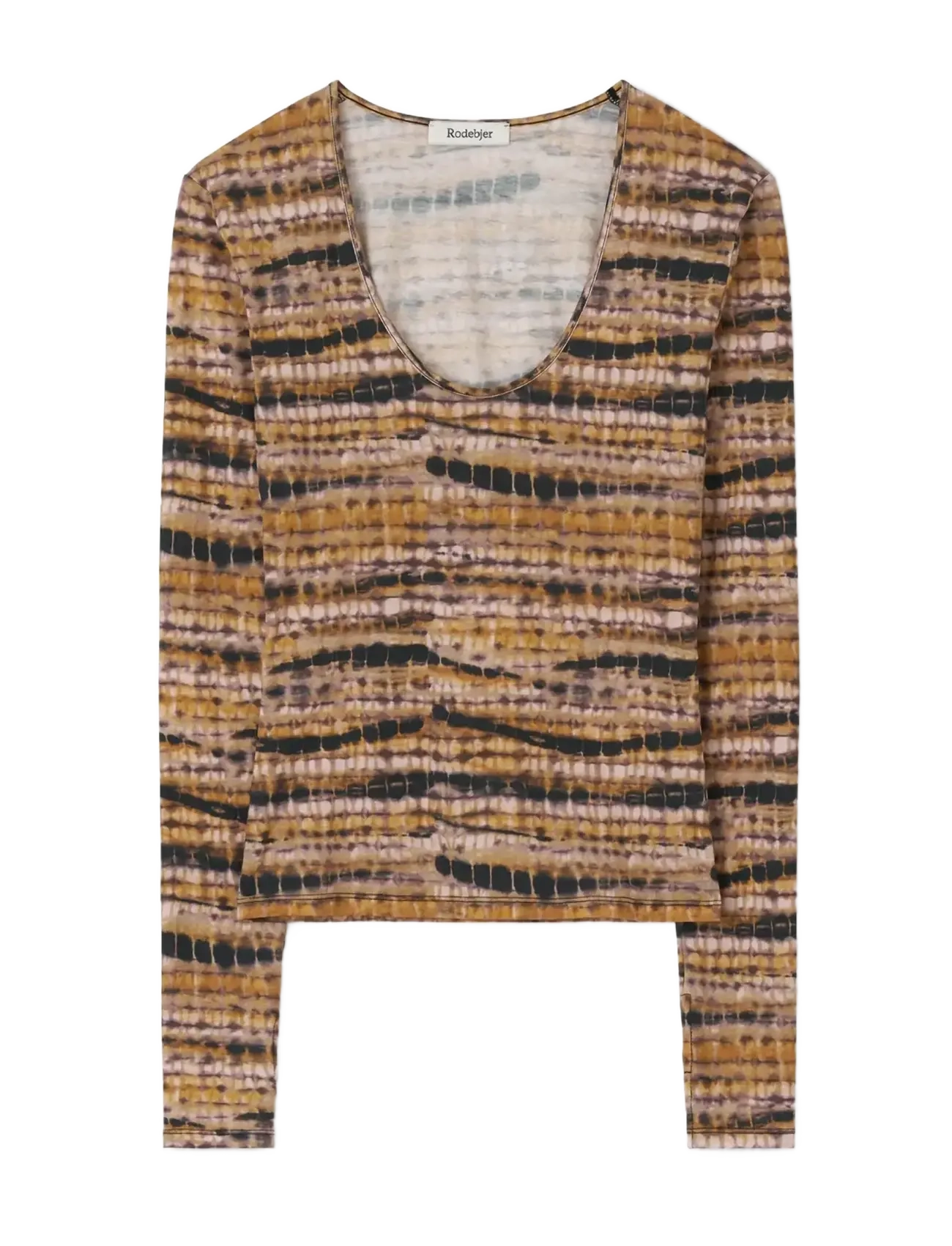 RODEBJER Rodebjer Hutton Prt - Crop Tops - SHIBORI HONEY / yellow