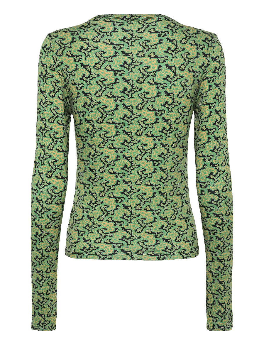 RODEBJER - Rodebjer Karlai Prt - pikkade varrukatega topid - branches paisley green - 1