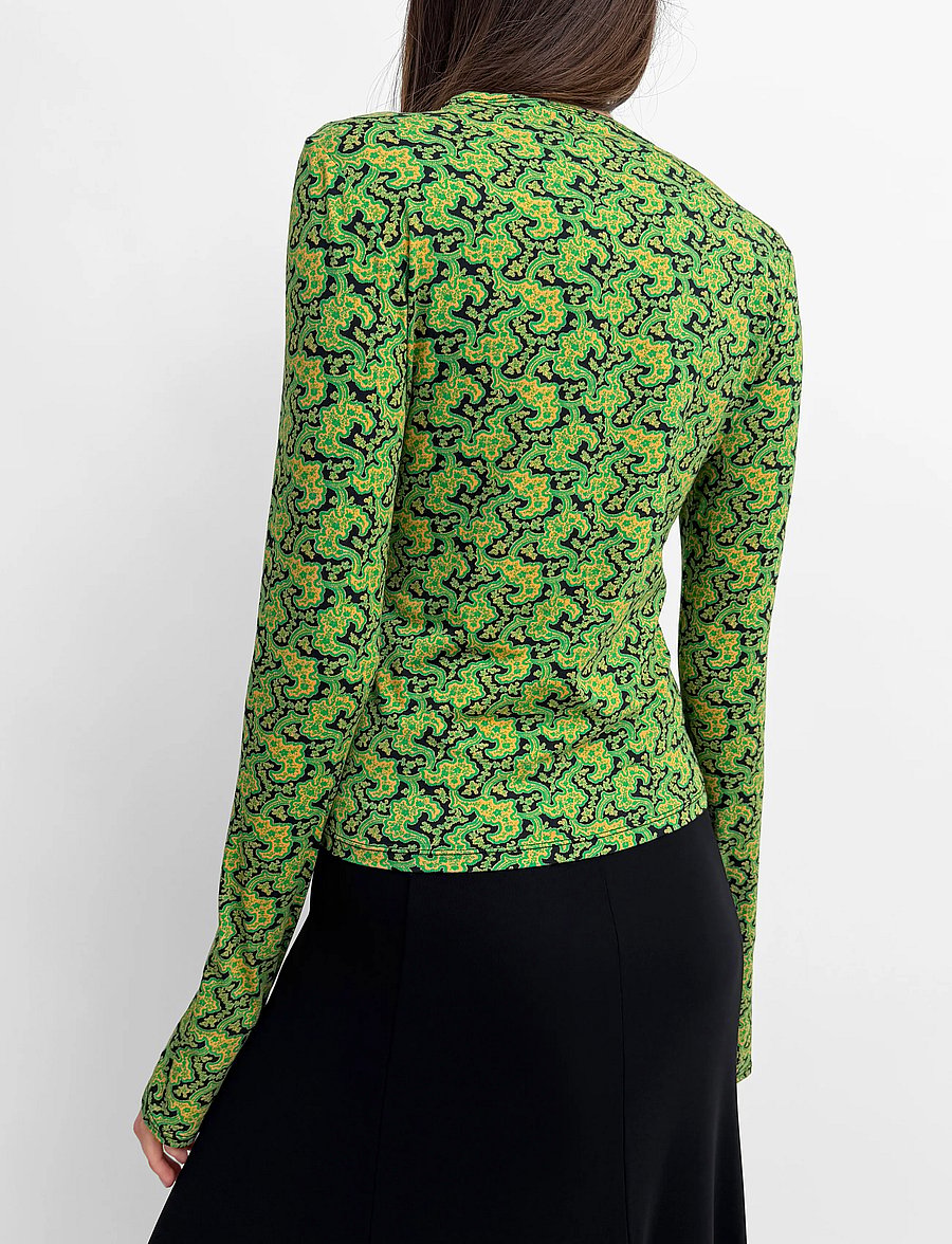 RODEBJER - Rodebjer Karlai Prt - långärmade toppar - branches paisley green - 3