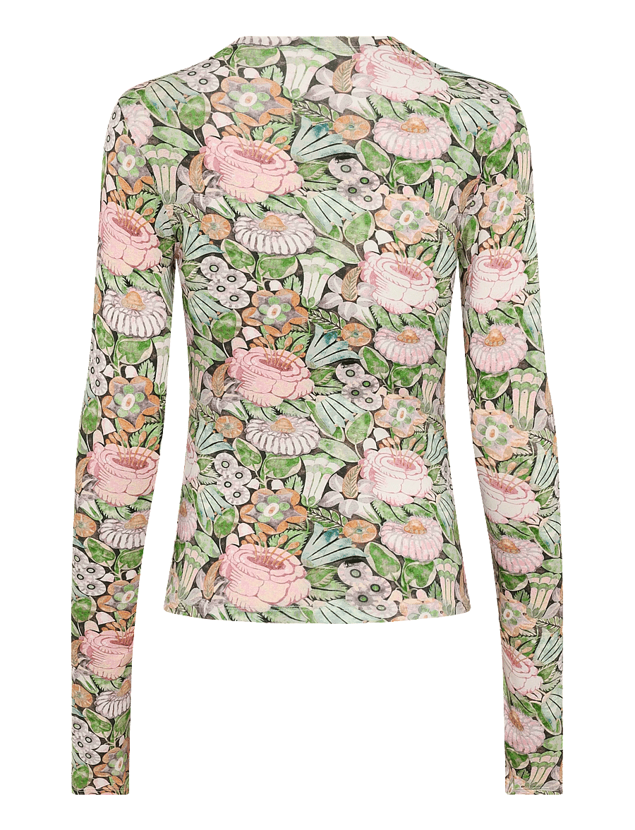 RODEBJER - Rodebjer Karlai Prt - pikkade varrukatega topid - opulent rose paper - 1