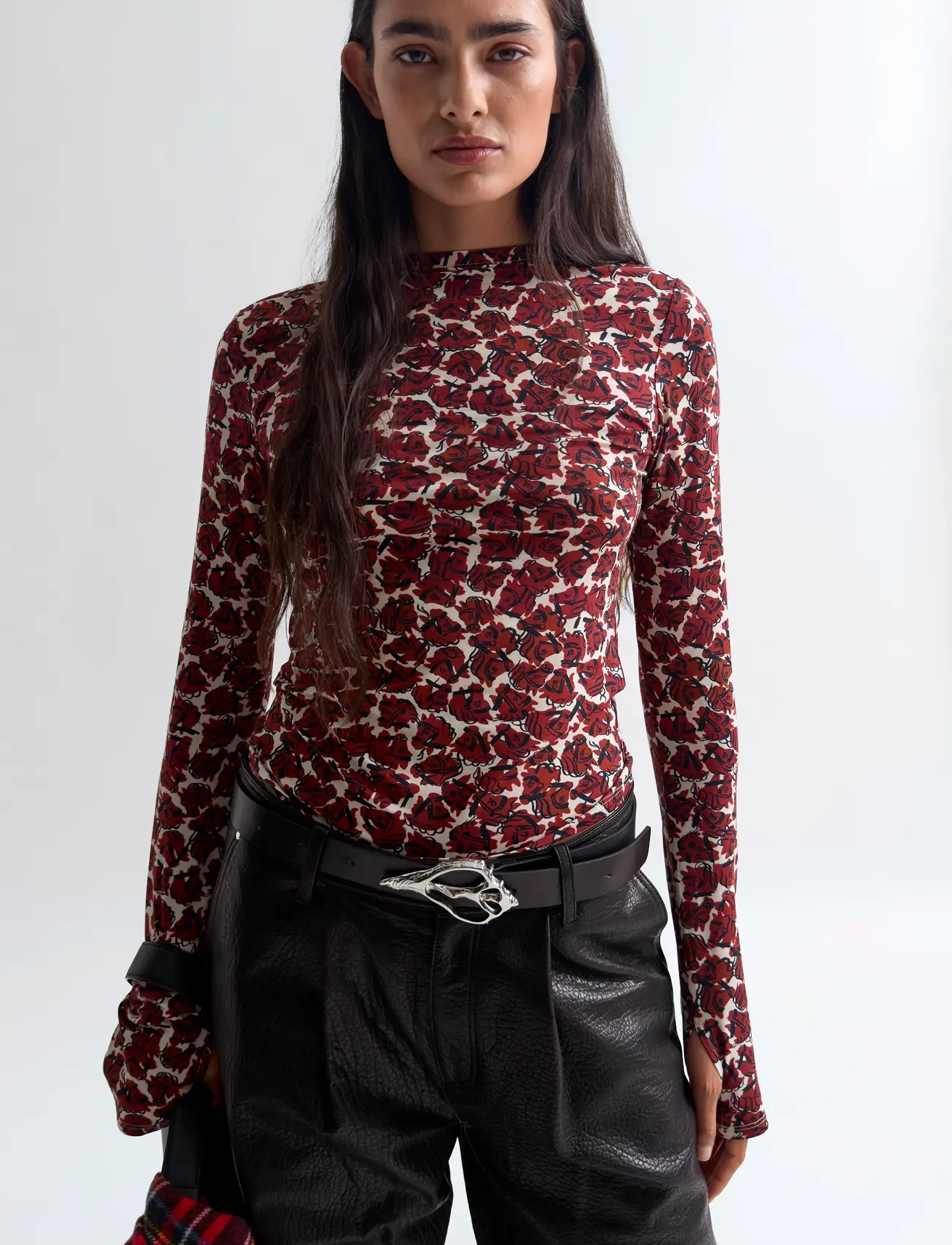 RODEBJER - Rodebjer Karlai Prt - langärmlige tops - vintage horse grape - 3