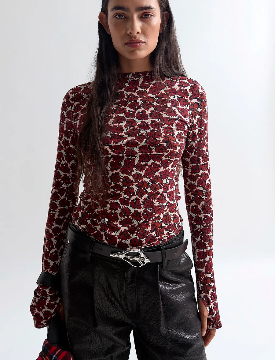 RODEBJER - Rodebjer Karlai Prt - langärmlige tops - vintage horse grape - 3