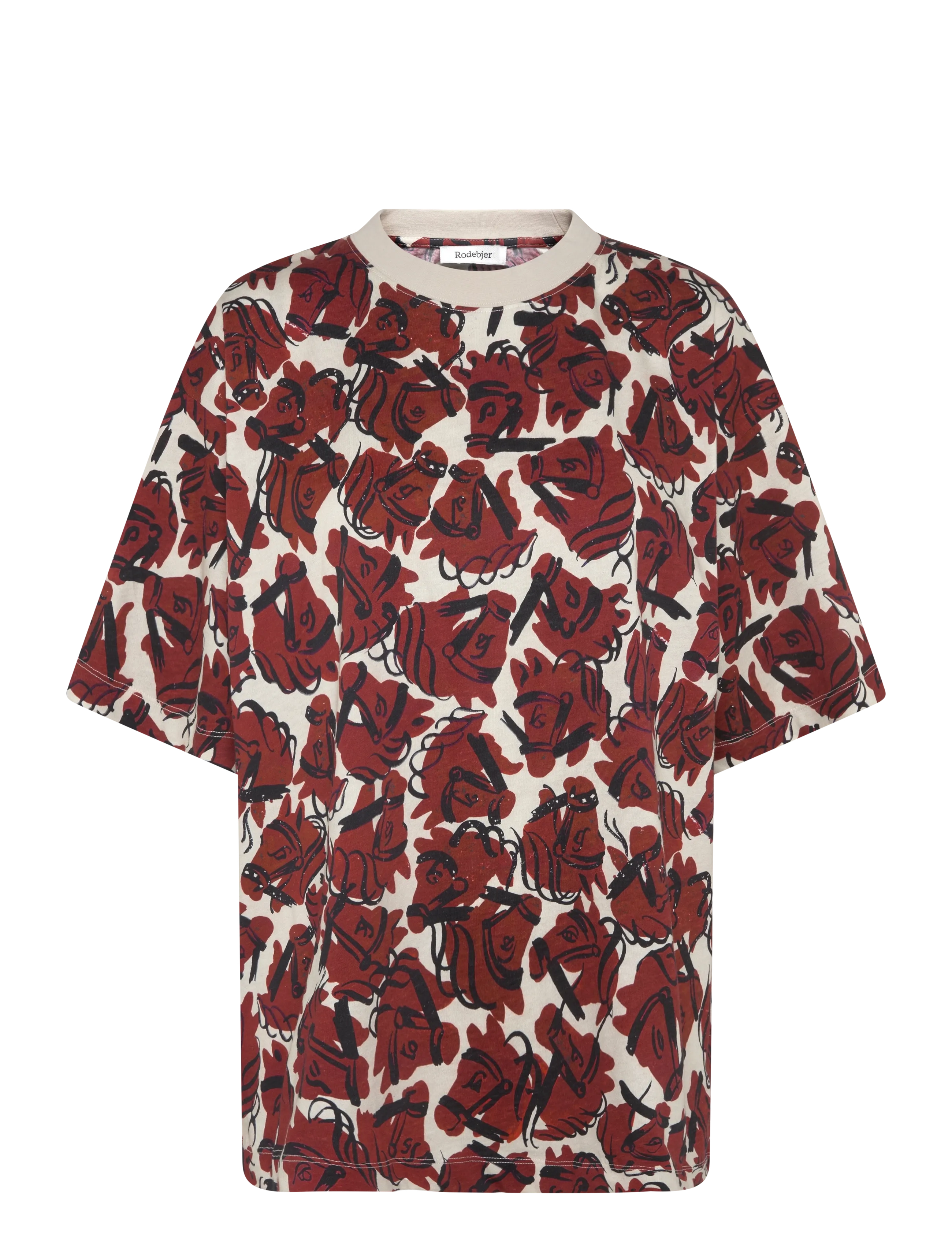RODEBJER Rodebjer Toni Horses - Nordischer Stil - GRAPE RED/PAPER / burgundy