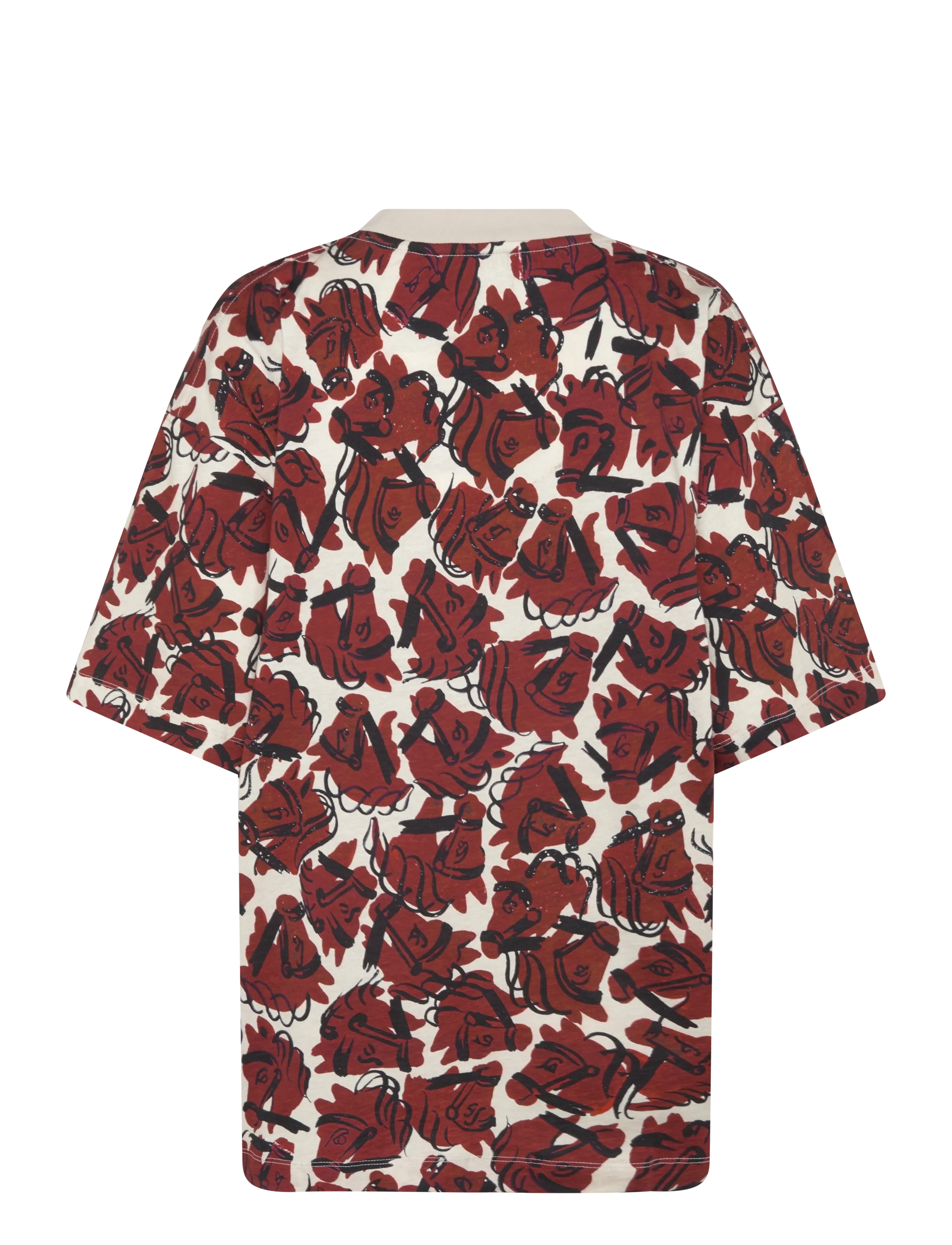 RODEBJER - Rodebjer Toni Horses - t-shirts - grape red/paper - 2