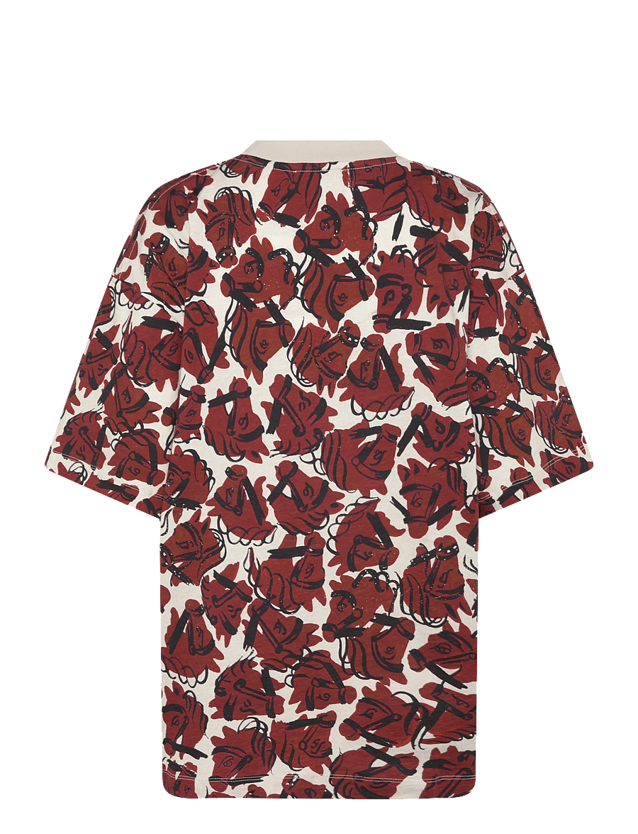 RODEBJER - Rodebjer Toni Horses - t-shirts - grape red/paper - 2