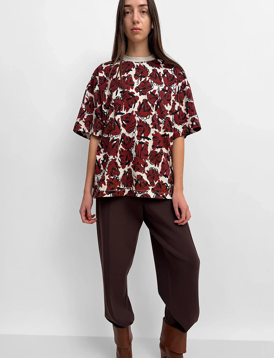 RODEBJER - Rodebjer Toni Horses - t-shirts - grape red/paper - 0