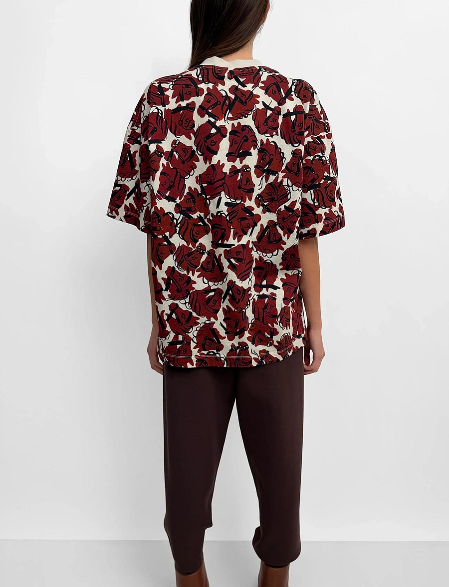 RODEBJER - Rodebjer Toni Horses - t-shirts - grape red/paper - 2