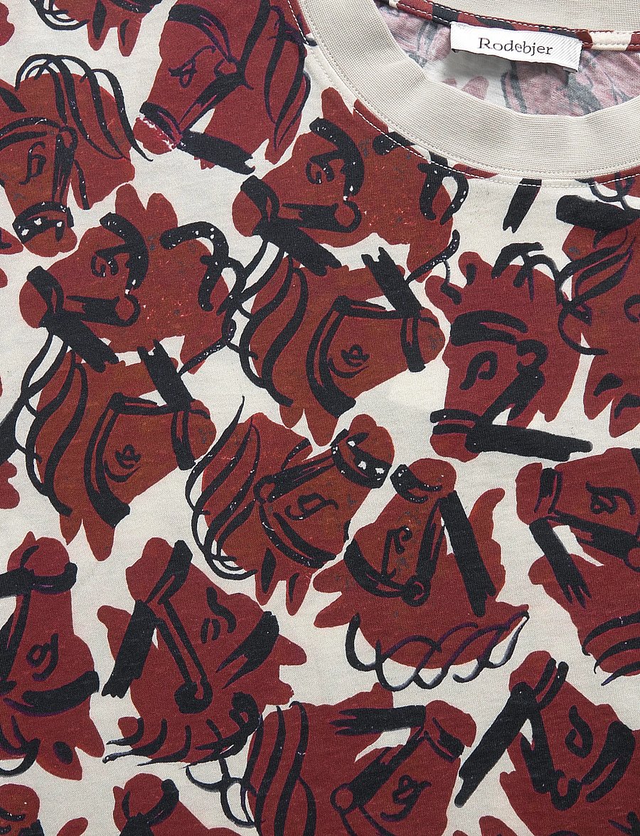 RODEBJER - Rodebjer Toni Horses - t-shirts - grape red/paper - 5