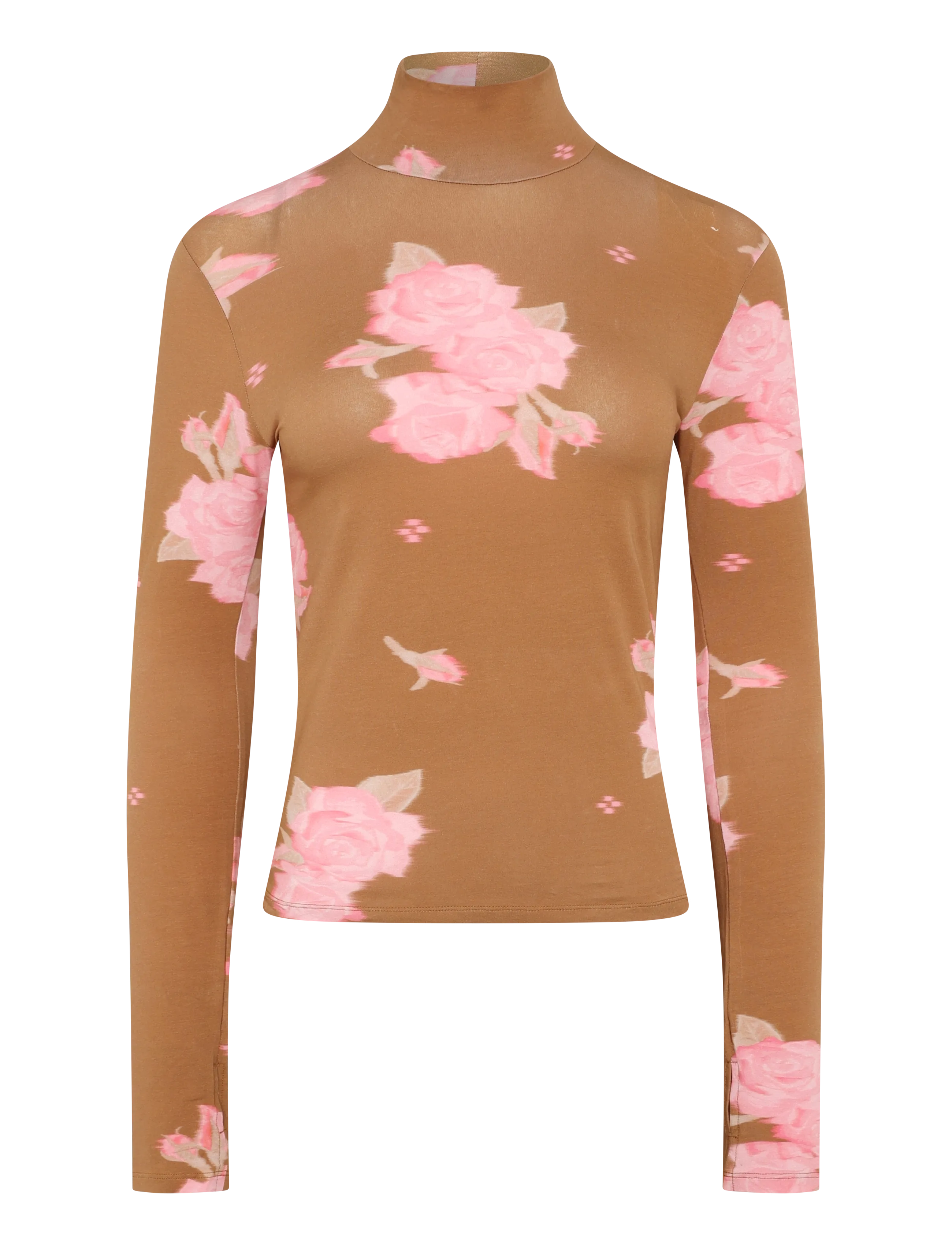 RODEBJER Rodebjer Kira Prt - Langärmlige Tops - SPACED ROSE NOUGAT / brown
