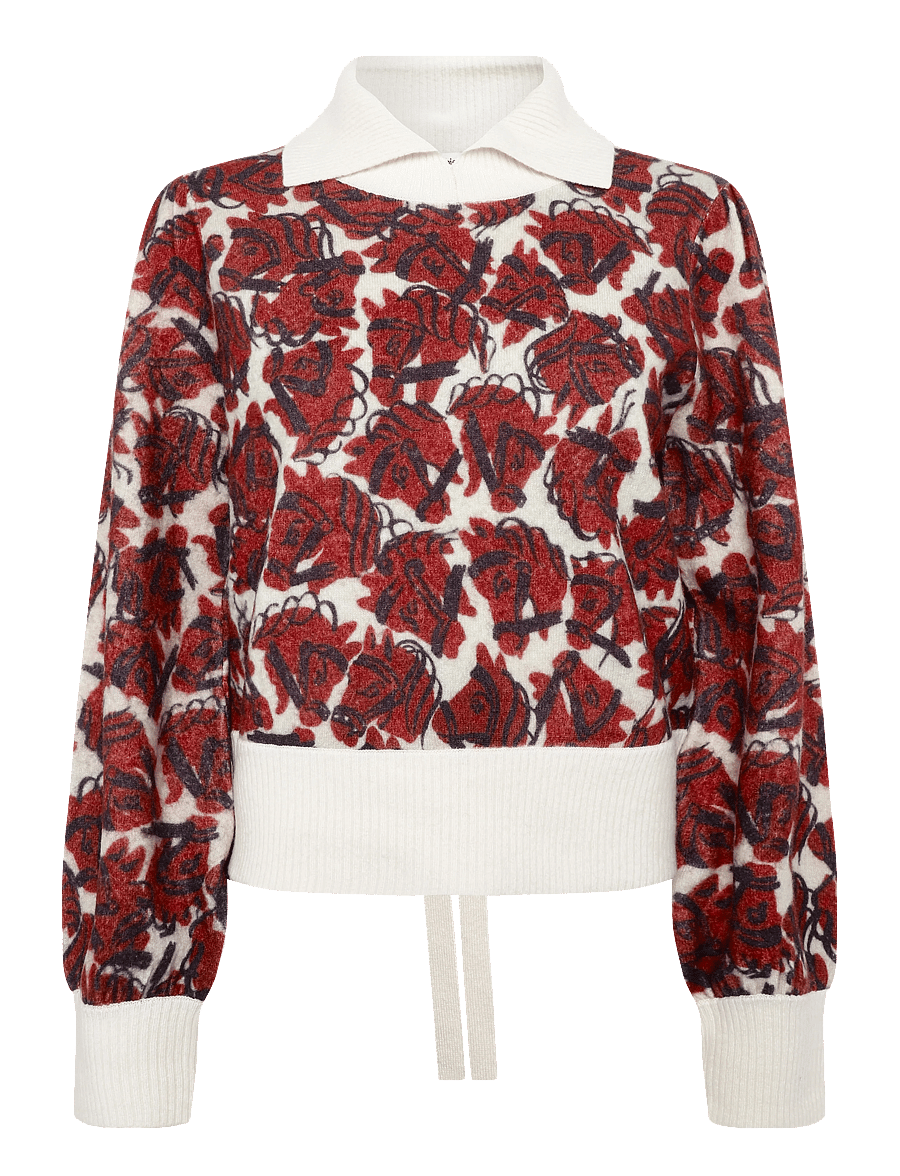 RODEBJER - Rodebjer Doni Horses - pullover - grape red/paper - 1