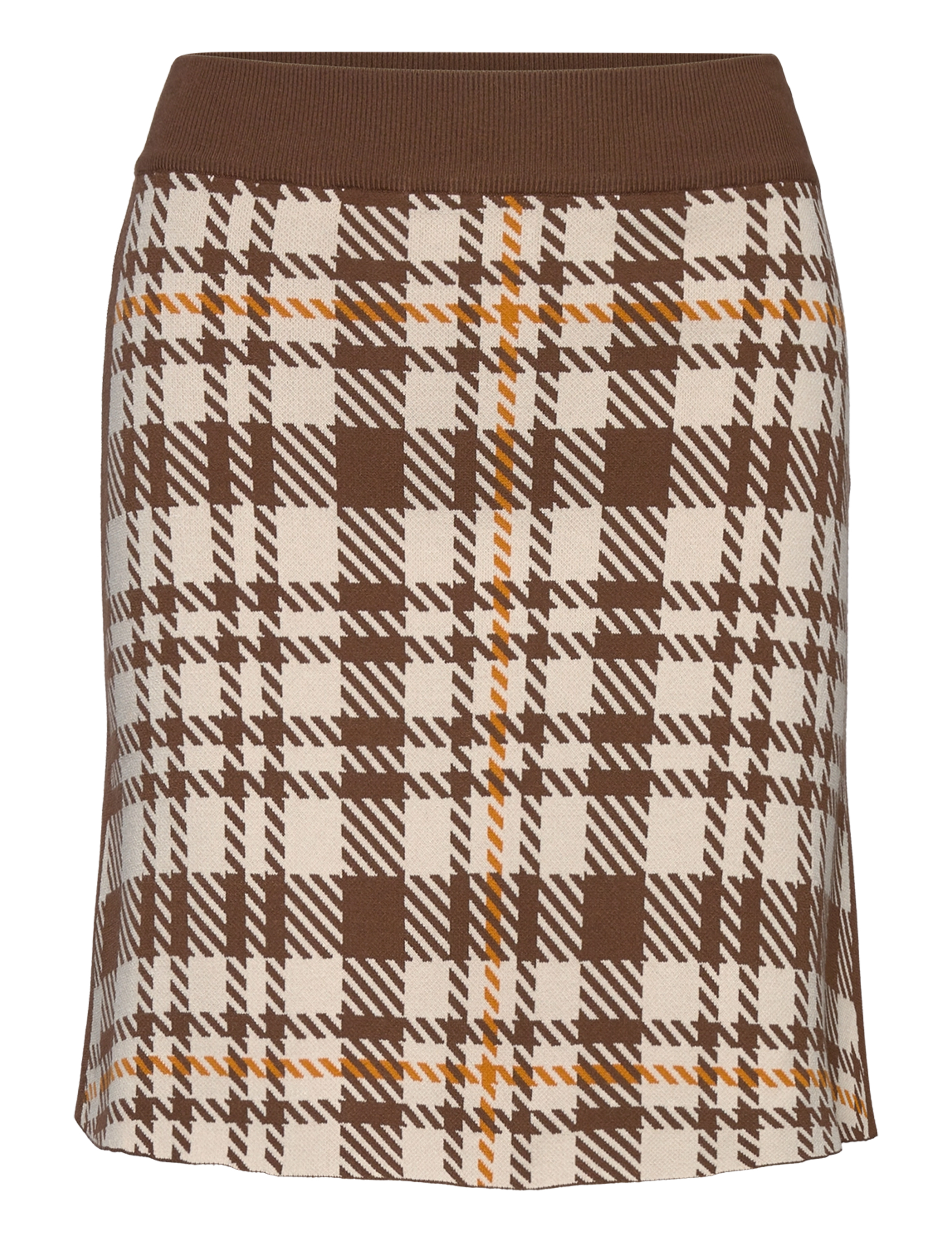 RODEBJER Rodebjer Tendai Eco Check - Korte nederdele - BROWN / brown
