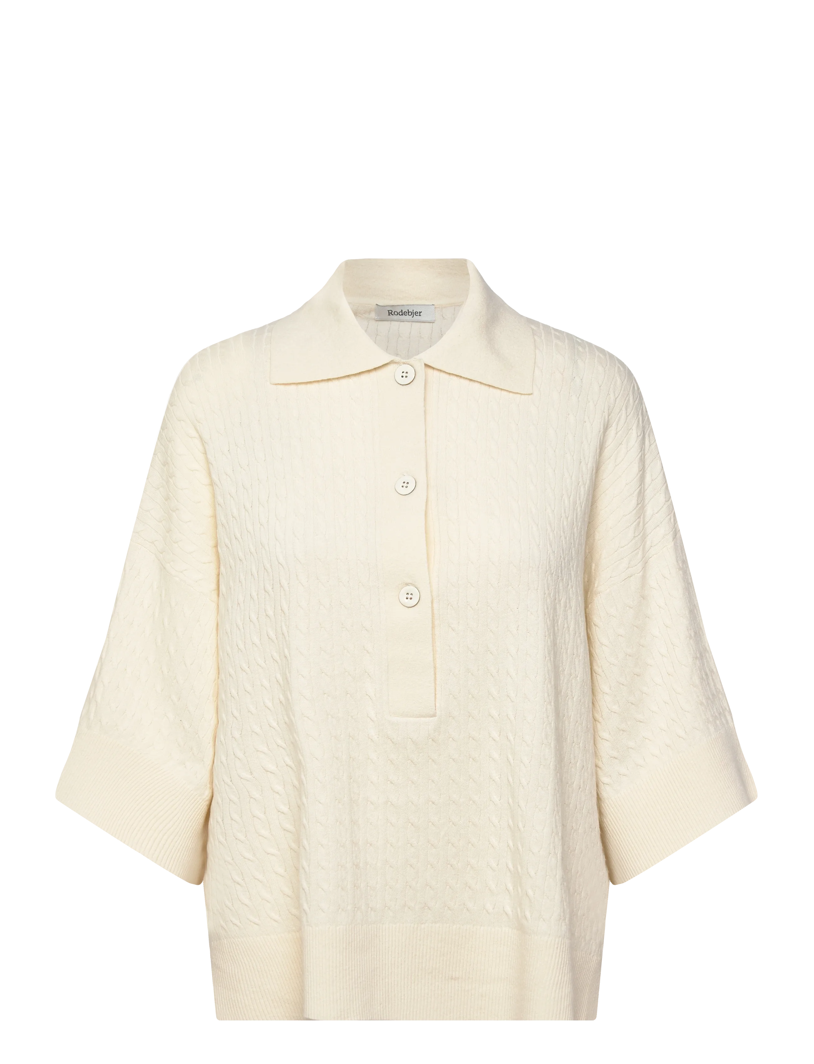 RODEBJER Rodebjer Adore Cable - Kläder - LINEN / cream