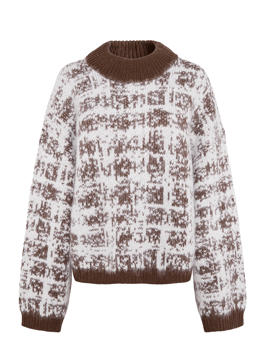 RODEBJER - Rodebjer Jinsol Plaid - pullover - dark coffee/paper - 1