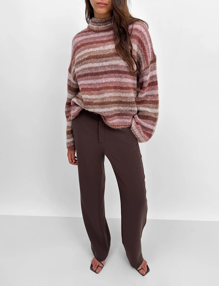RODEBJER - Rodebjer Jinsol Space - kõrge kaelusega kudumid - grape red multi - 0