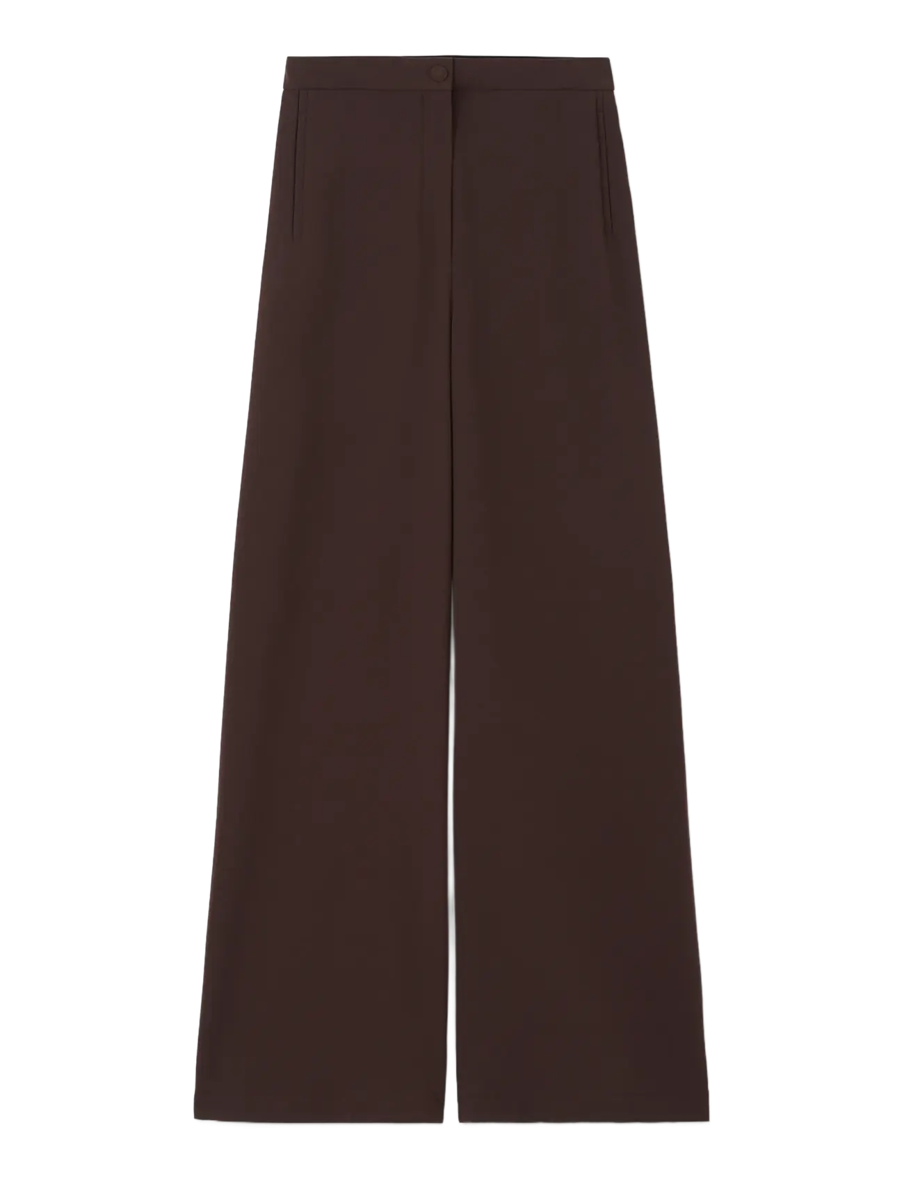 RODEBJER Rodebjer Sini - Bukser med brede ben - DARK COFFEE / brown