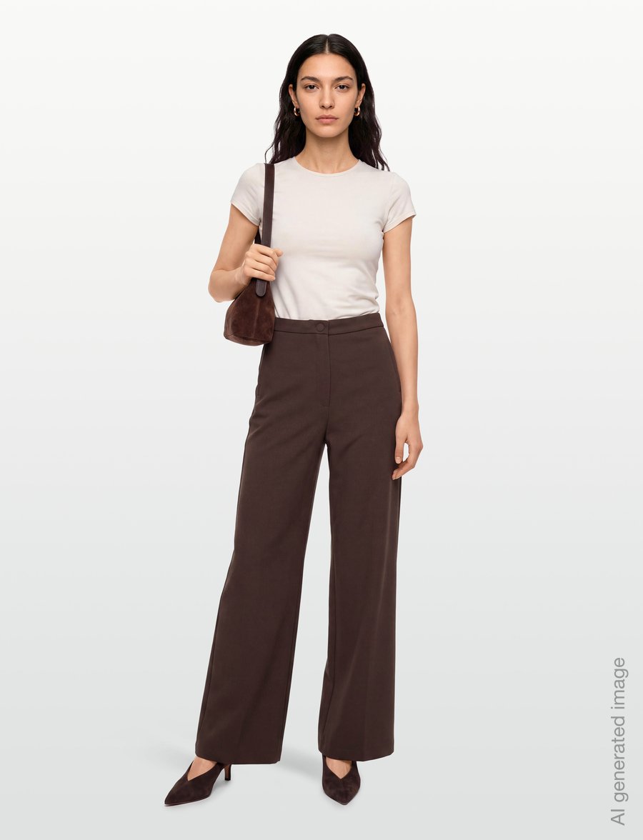 RODEBJER - Rodebjer Sini - hosen mit weitem bein - dark coffee - 0