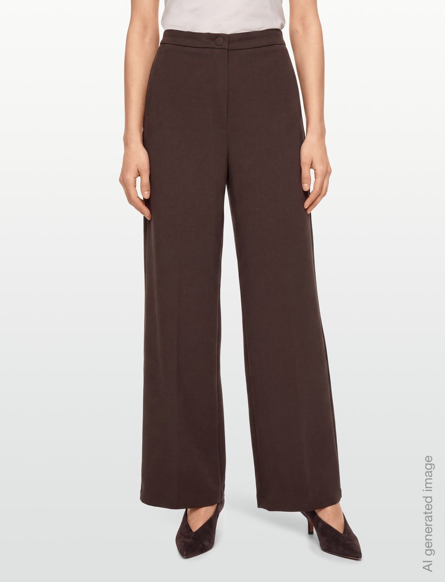 RODEBJER - Rodebjer Sini - hosen mit weitem bein - dark coffee - 3